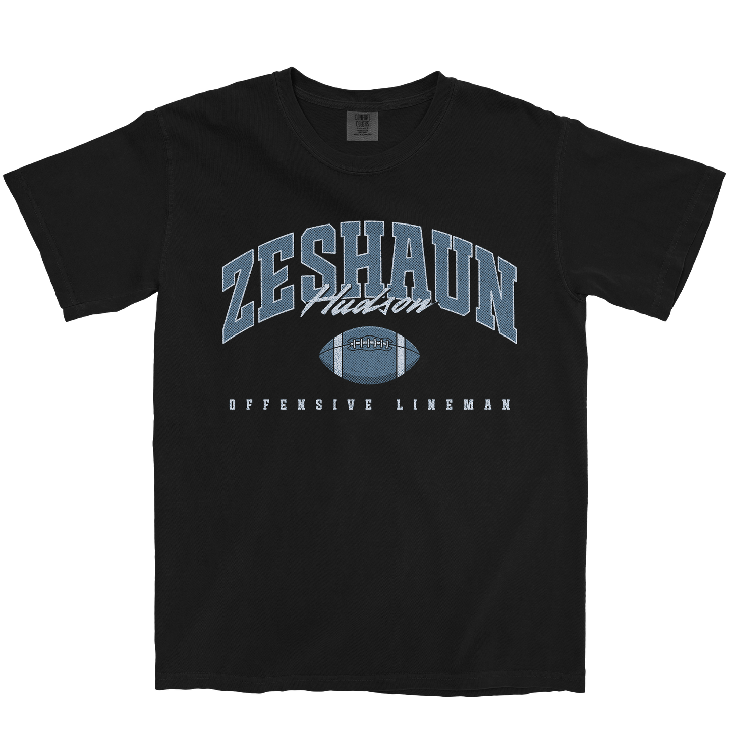 ZESHAUN HUDSON FOOTBALL BLACK TEE