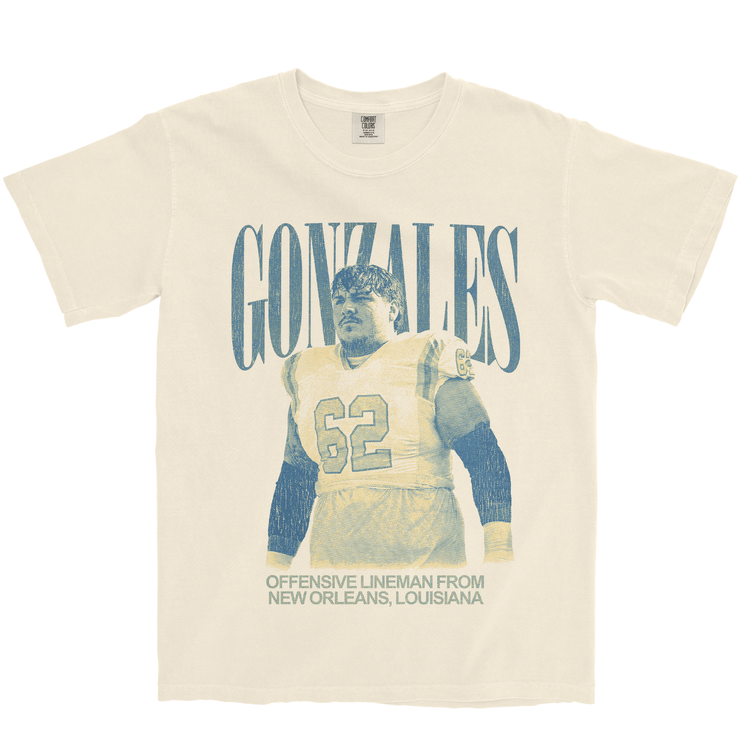 JUAN GONZALES VINTAGE IVORY TEE