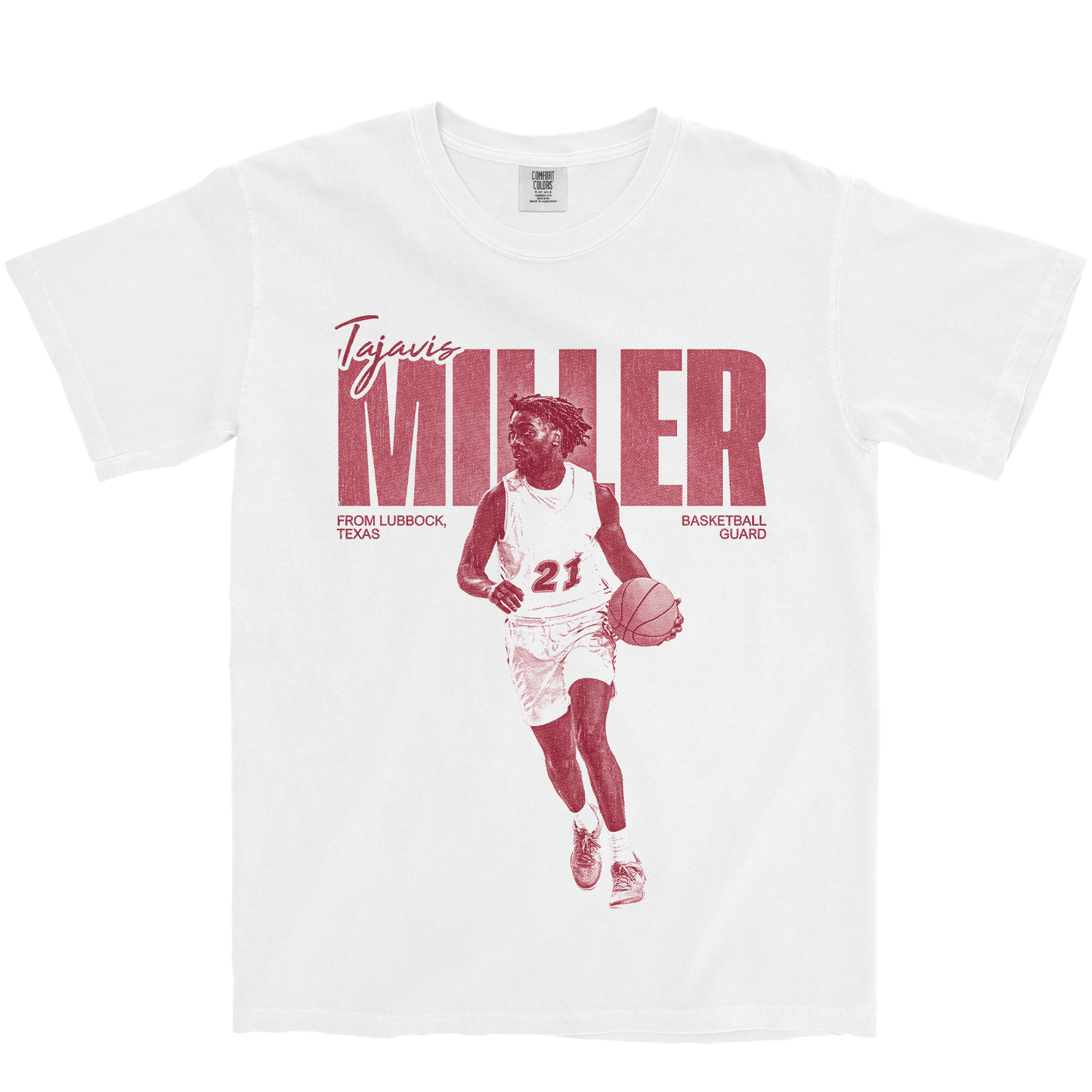 TAJAVIS MILLER VINTAGE WHITE TEE