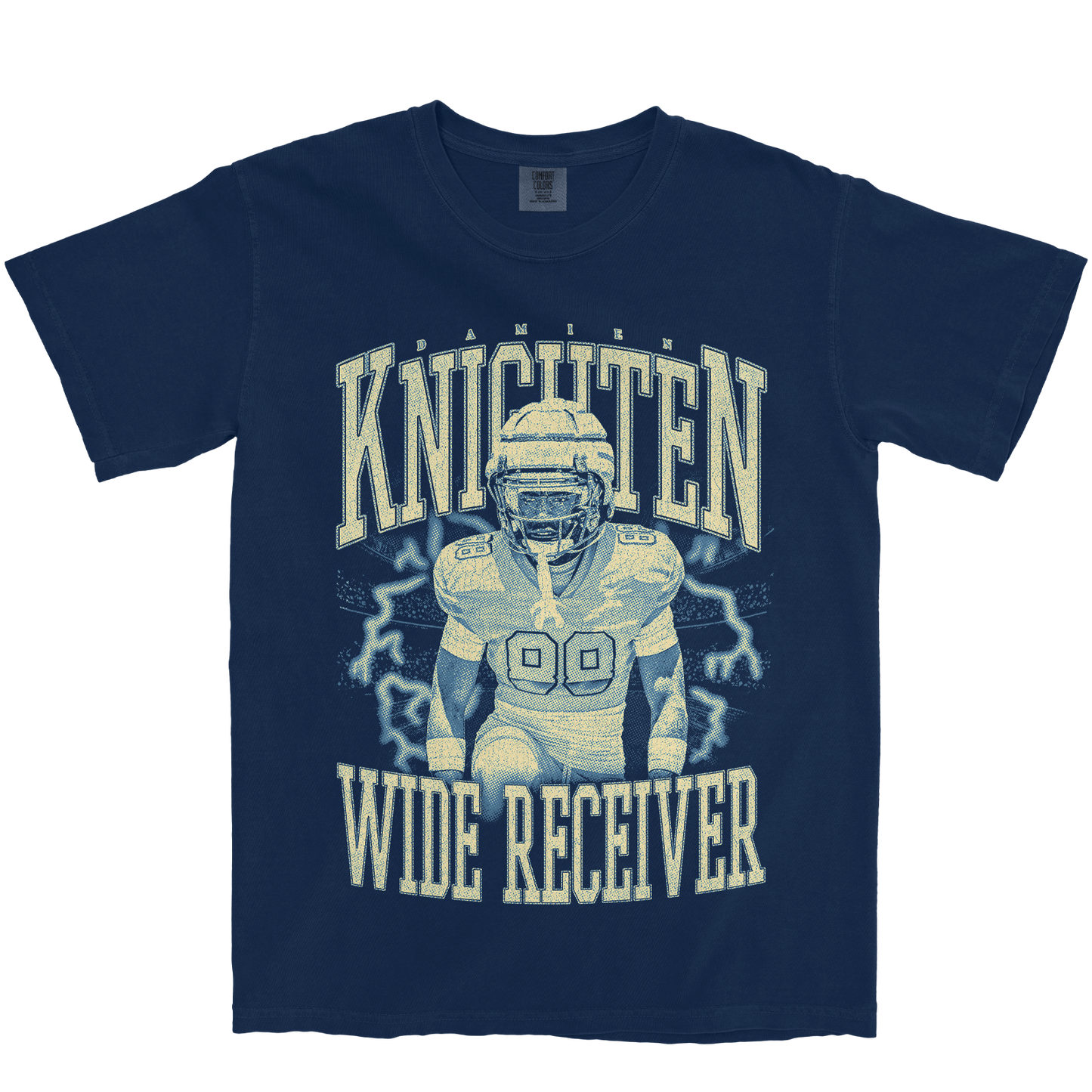 DAMIEN KNIGHTEN VINTAGE NAVY TEE