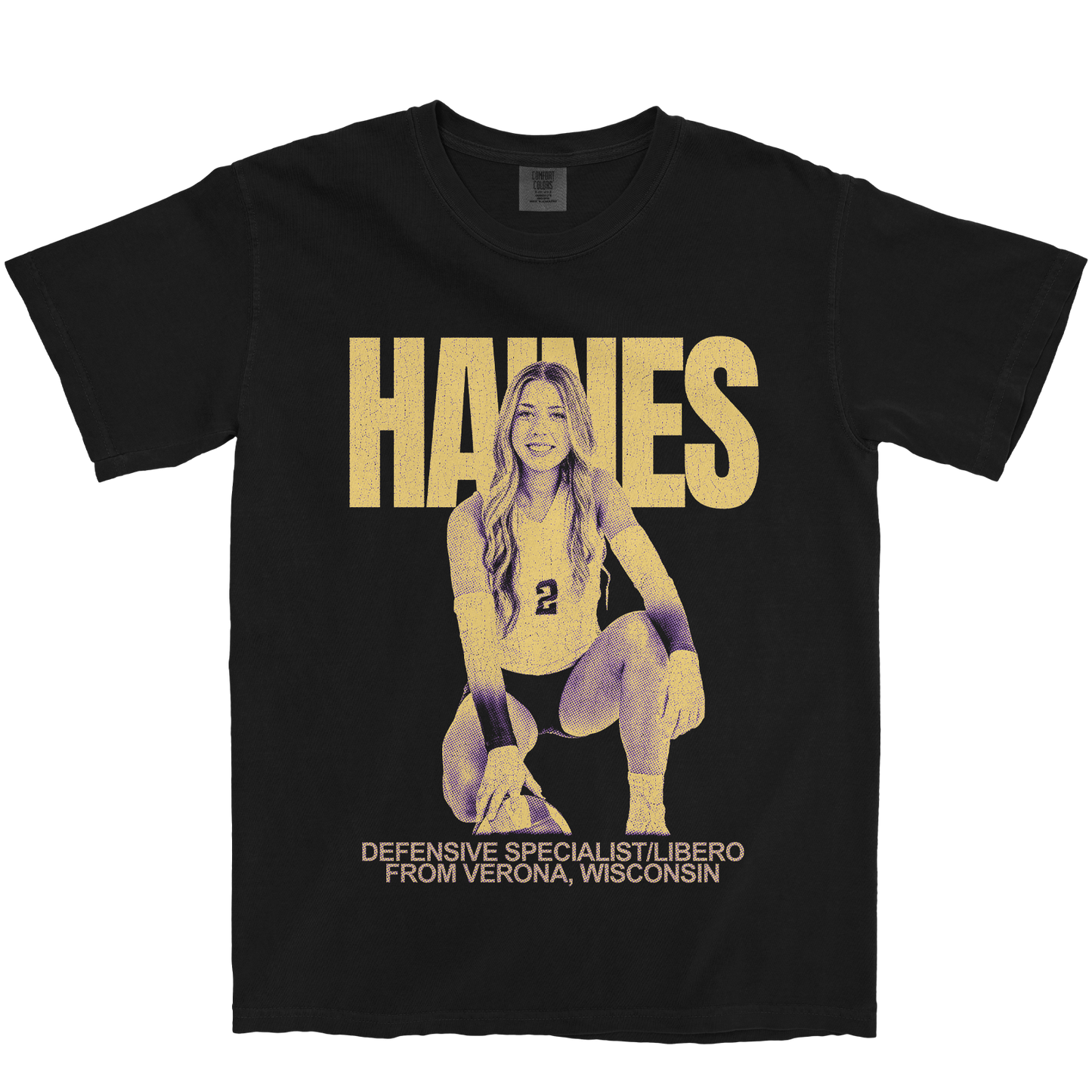 ELLA HAINES VINTAGE BLACK TEE