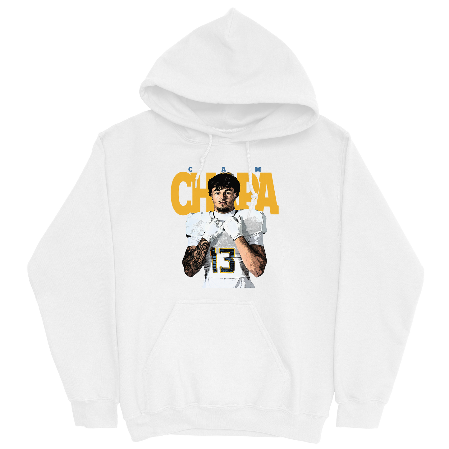 CAM CHAPA #13 WHITE HOODIE