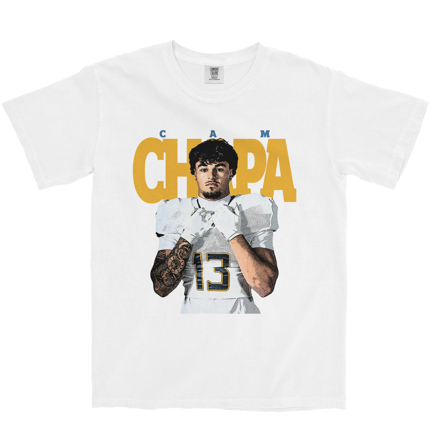 CAM CHAPA #13 WHITE TEE