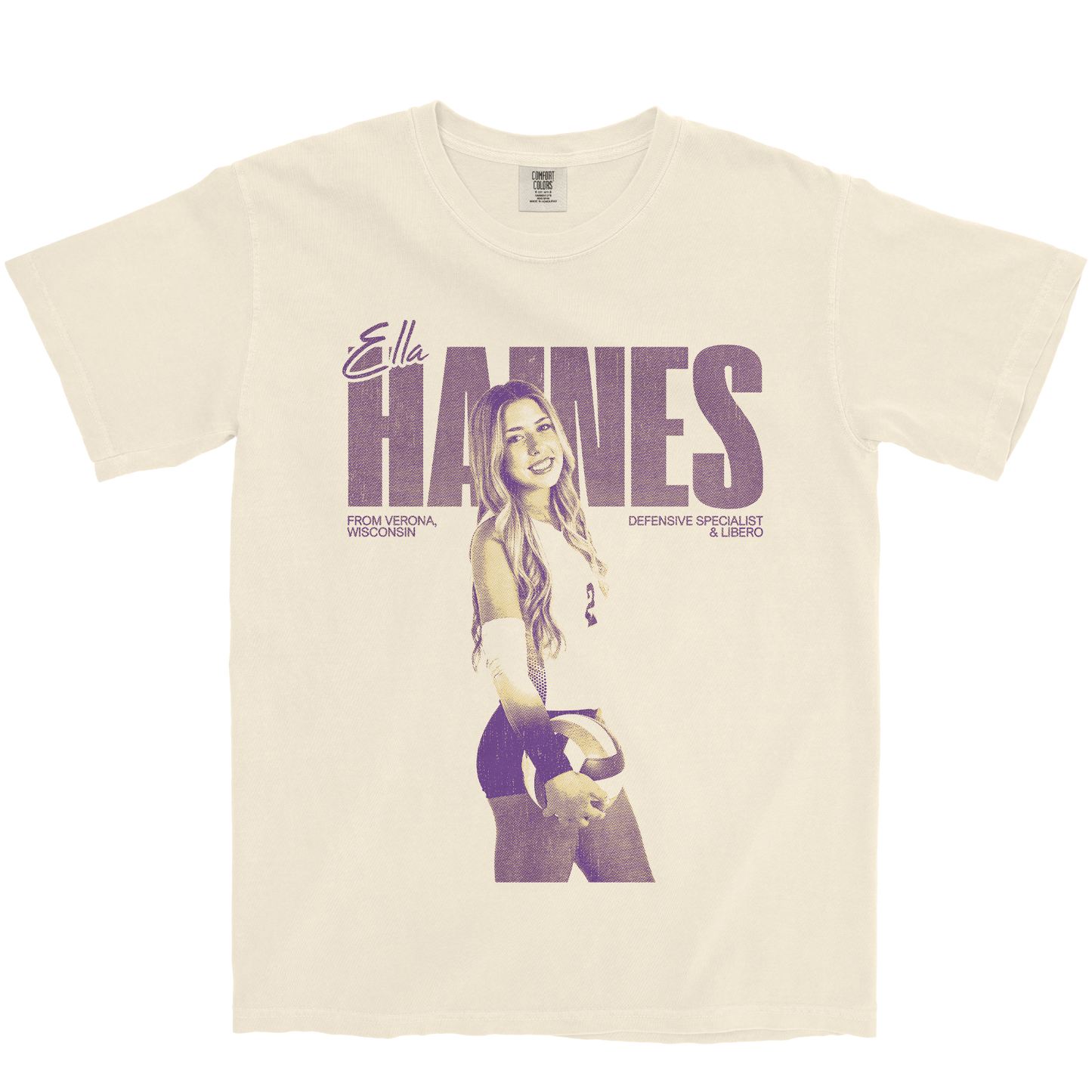 ELLA HAINES VINTAGE IVORY TEE