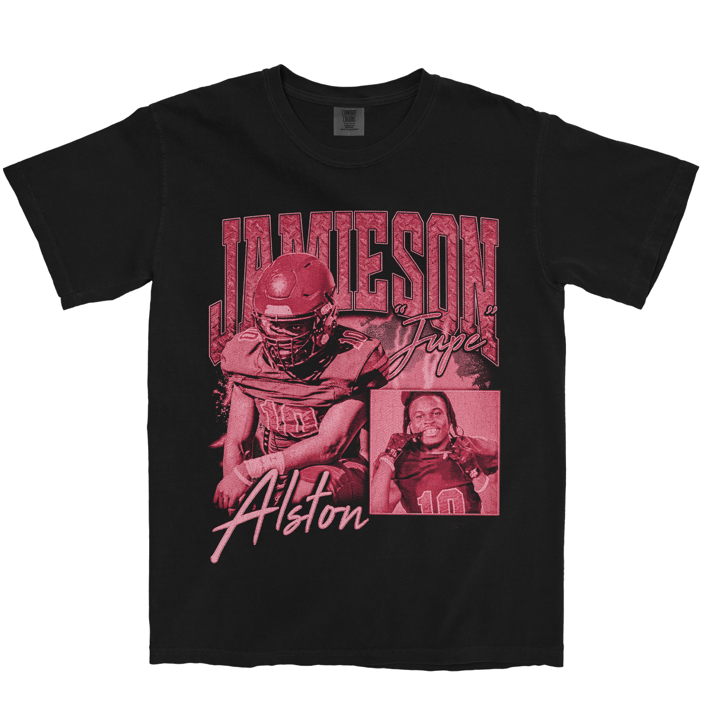 JUPE ALSTON GRAPHIC BLACK TEE