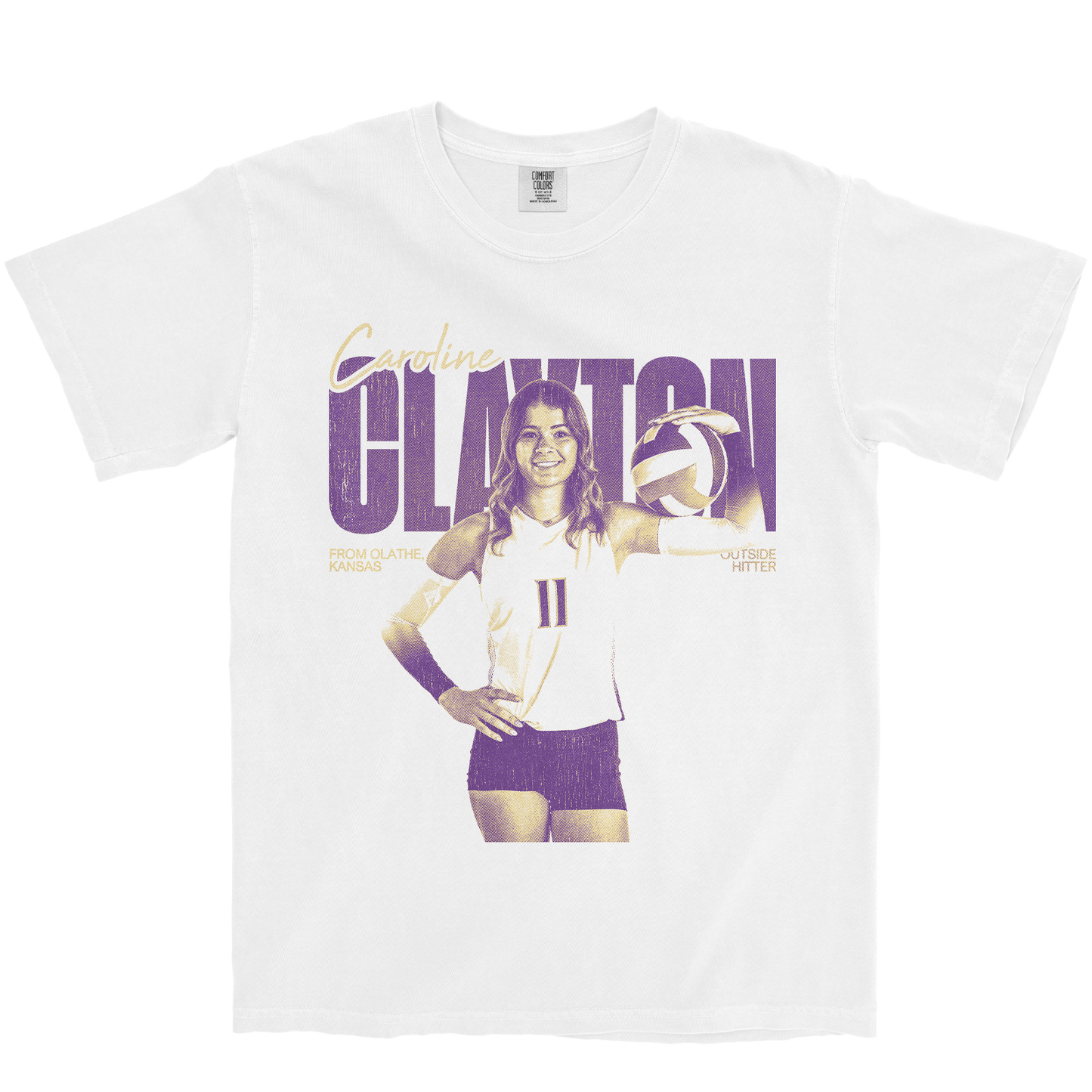 CAROLINE CLAYTON VINTAGE WHITE TEE