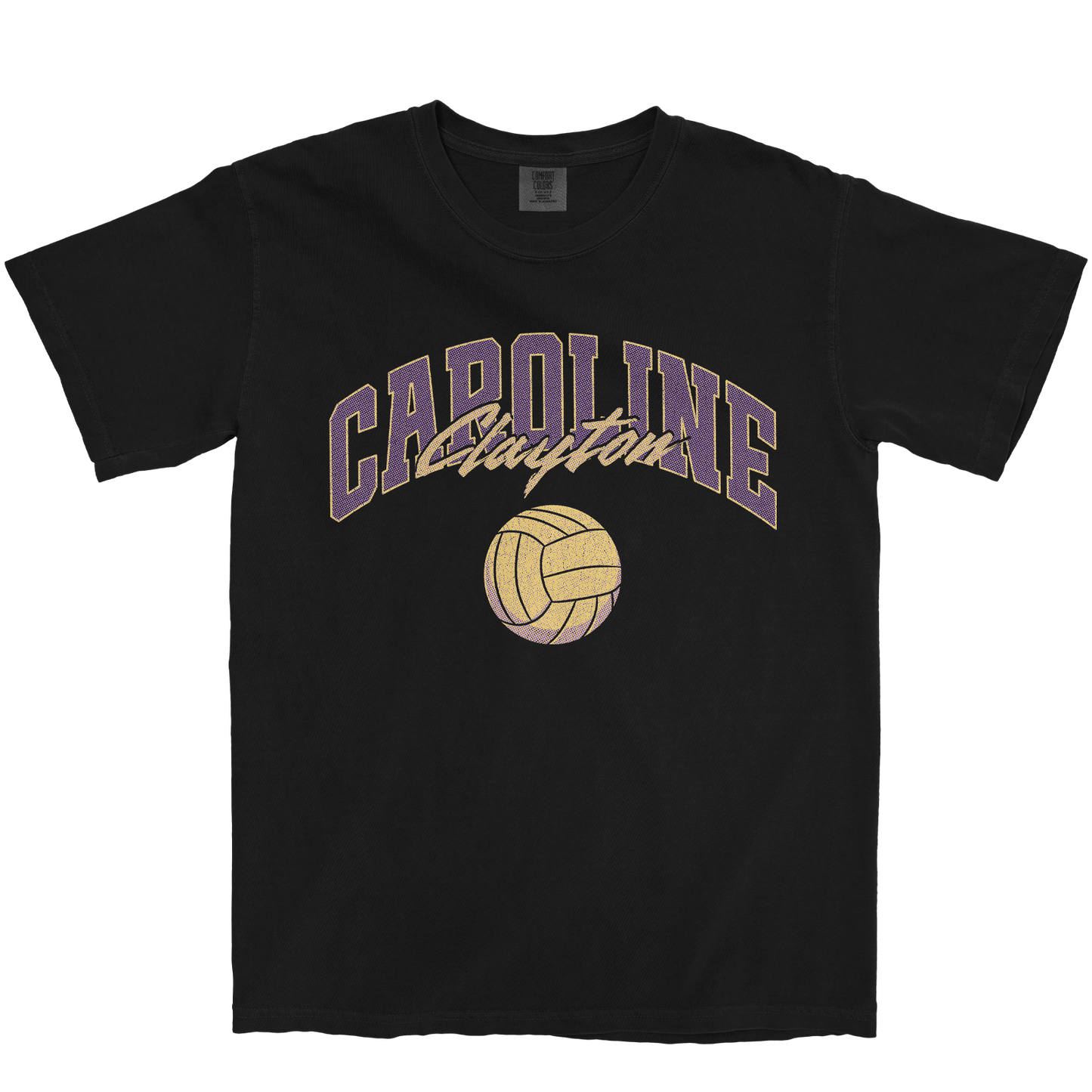 CAROLINE CLAYTON VOLLEYBALL BLACK TEE