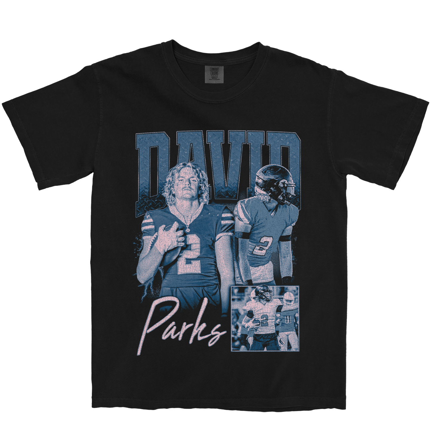 DAVID PARKS GRAPHIC BLACK TEE