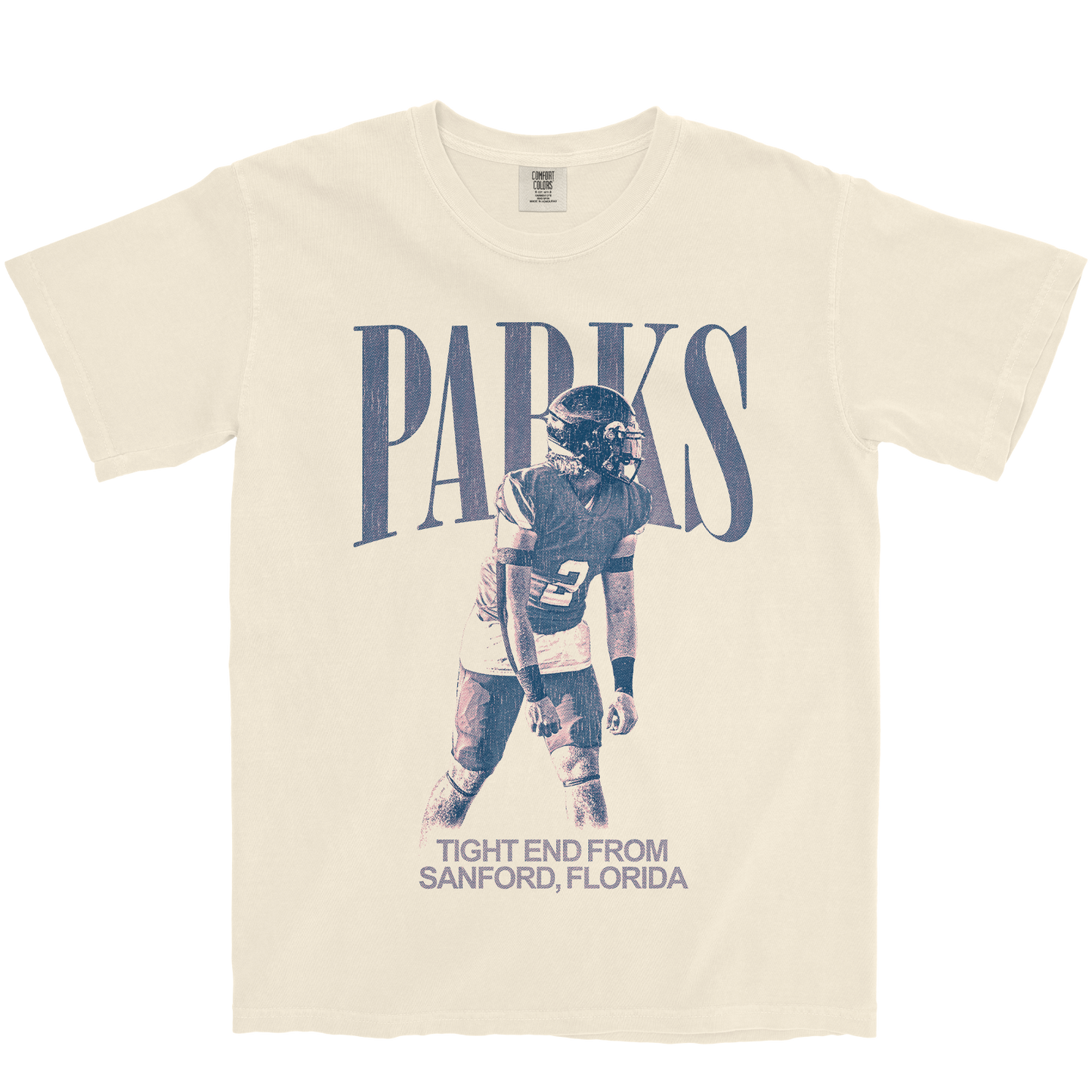 DAVID PARKS VINTAGE IVORY TEE