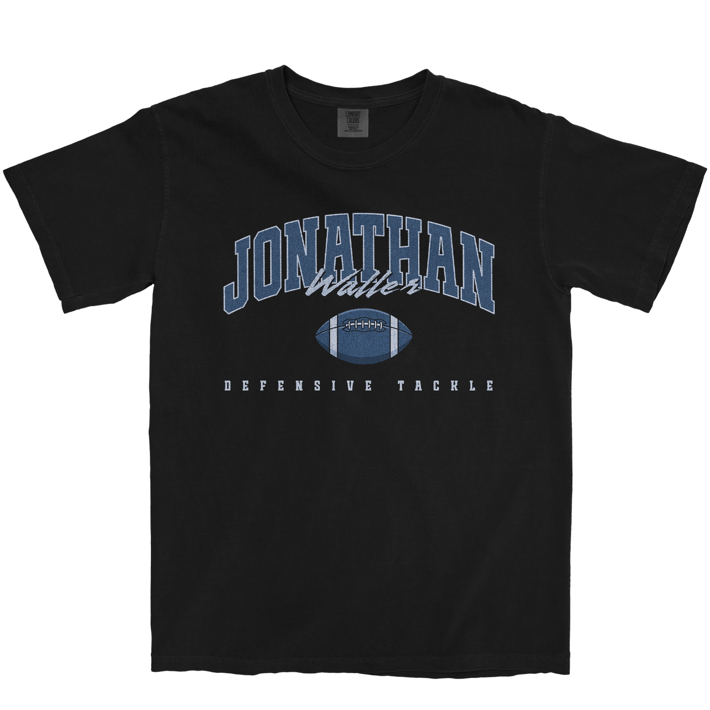 JONATHAN WALLER FOOTBALL BLACK TEE