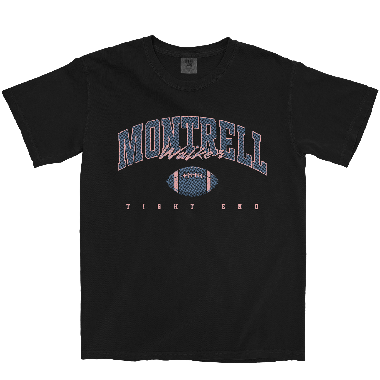 MONTRELL WALKER FOOTBALL BLACK TEE