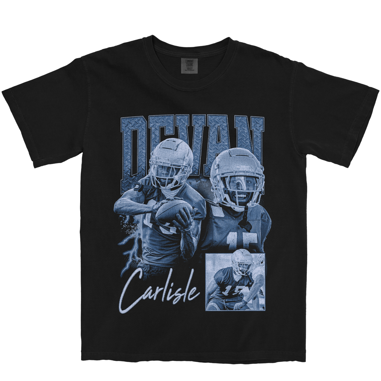 DEVAN CARLISLE GRAPHIC BLACK TEE