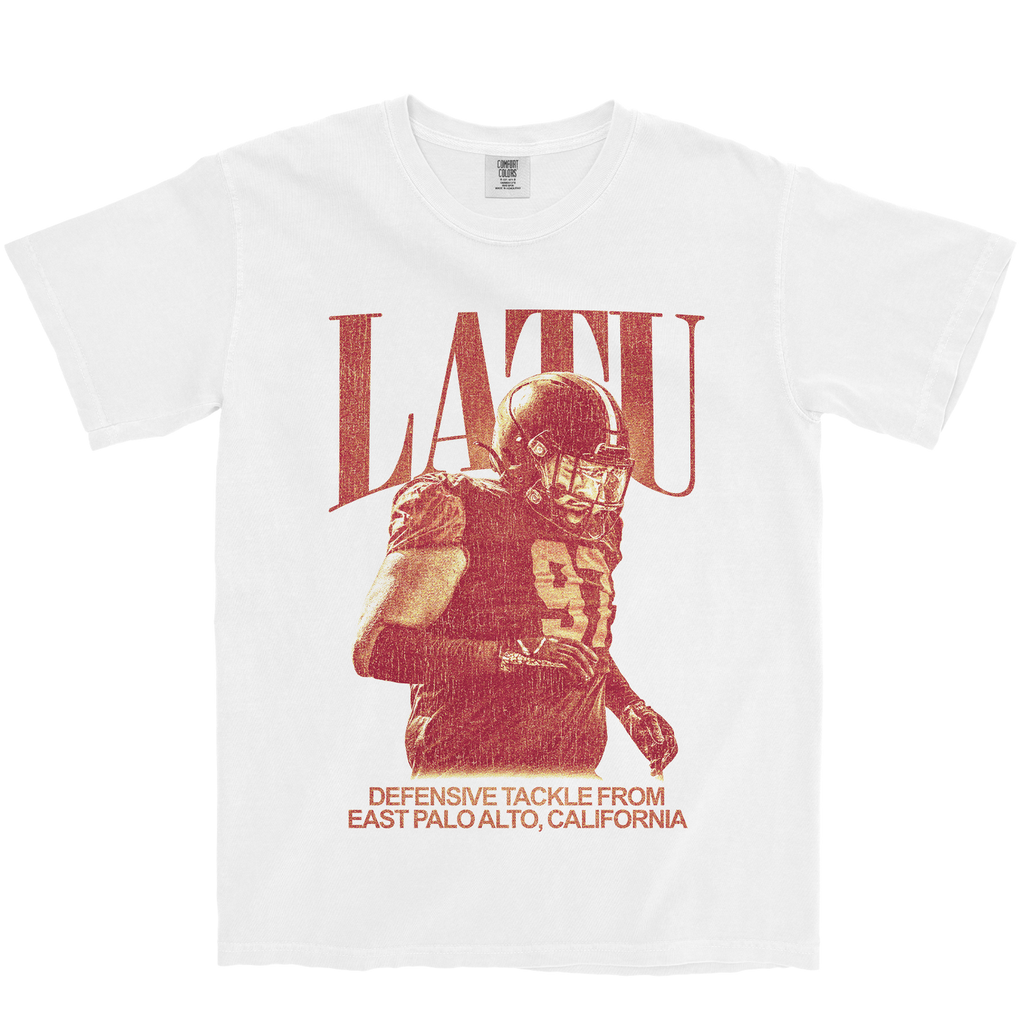TAU LATU VINTAGE WHITE TEE