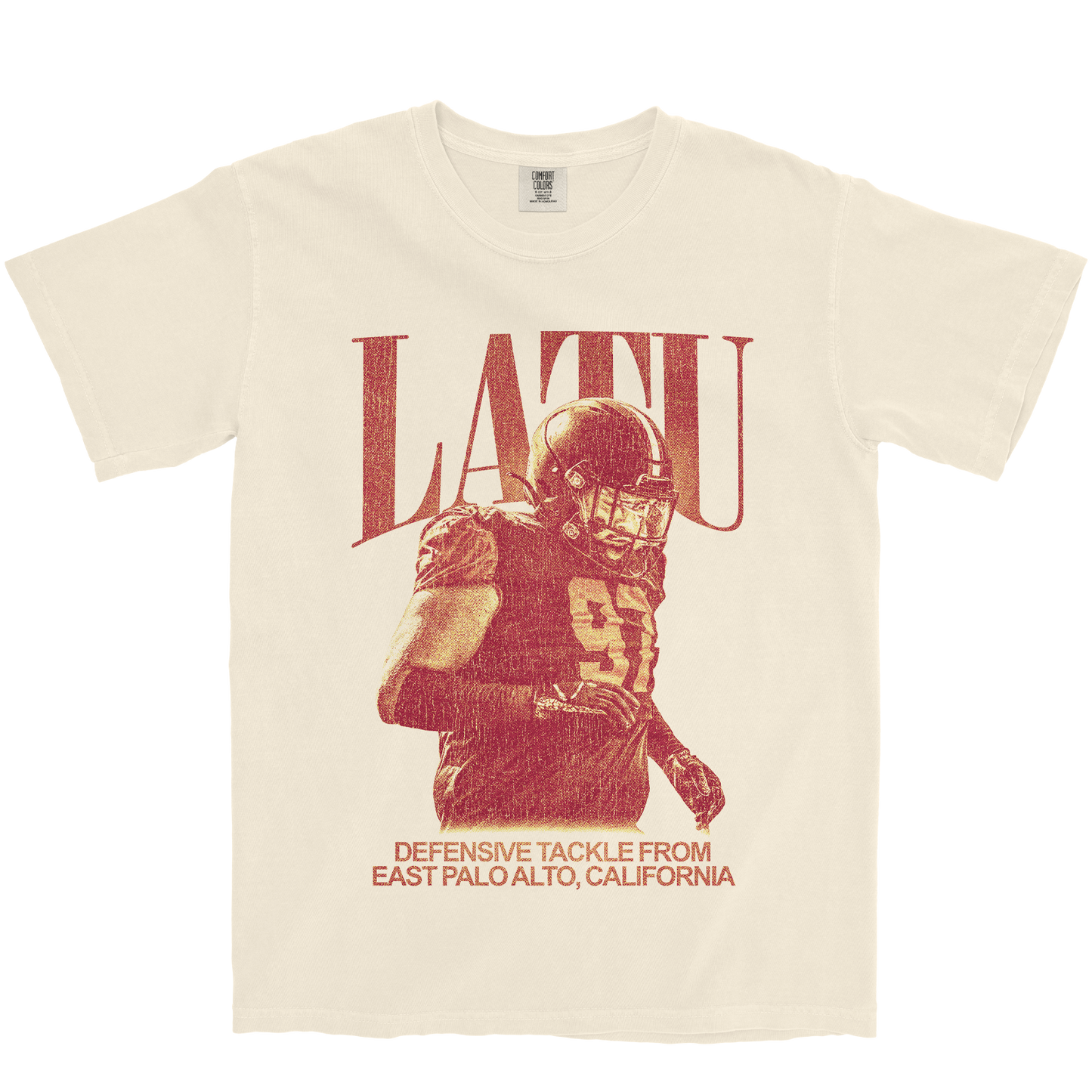 TAU LATU VINTAGE IVORY TEE