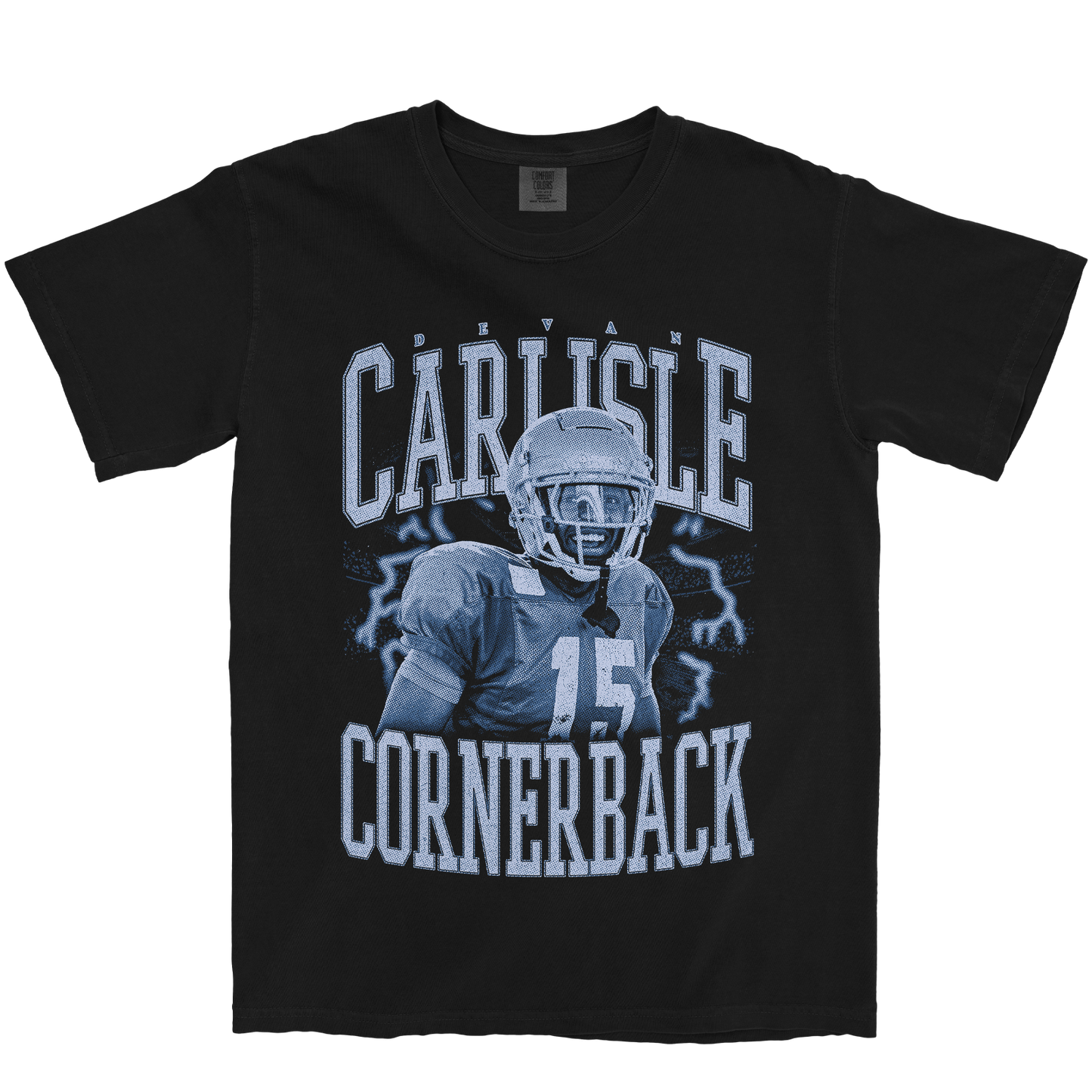 DEVAN CARLISLE VINTAGE BLACK TEE