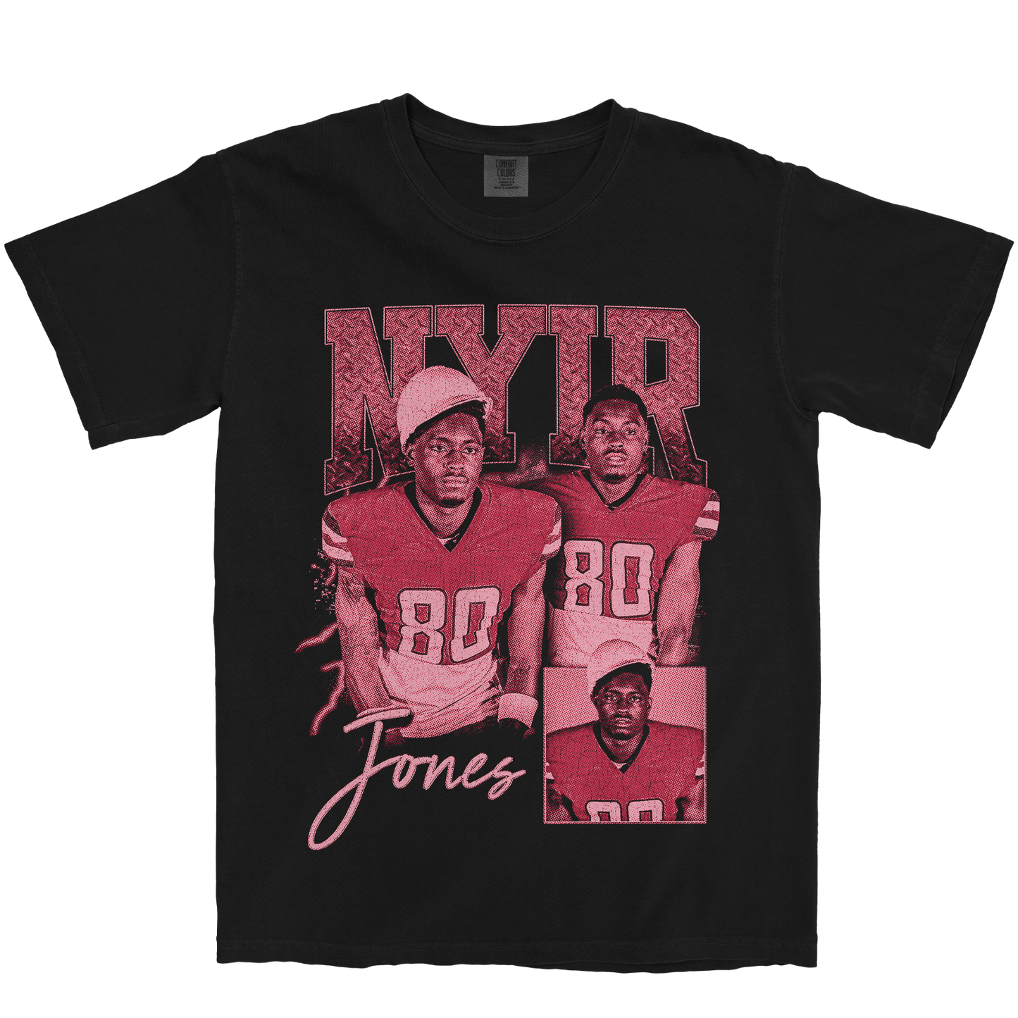 NYIR JONES GRAPHIC BLACK TEE