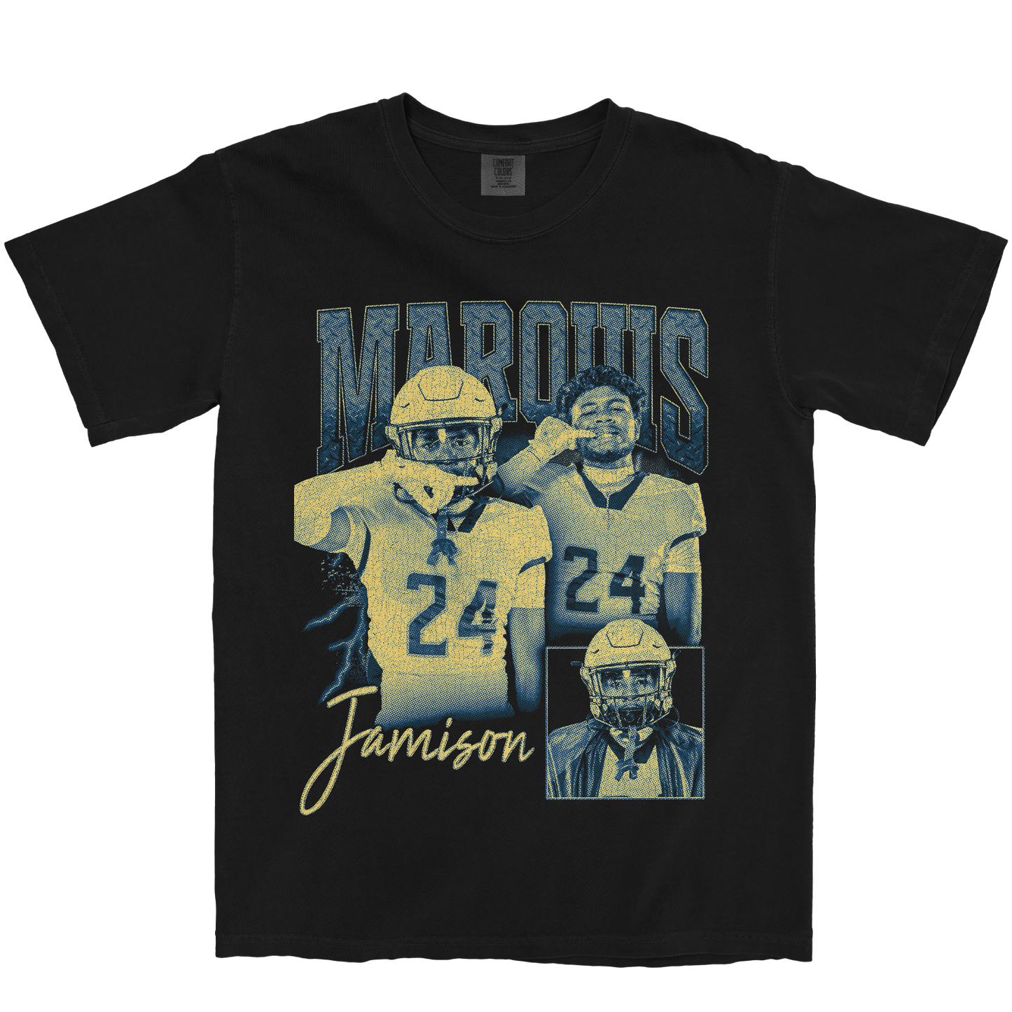 MARQUIS JAMISON GRAPHIC BLACK TEE