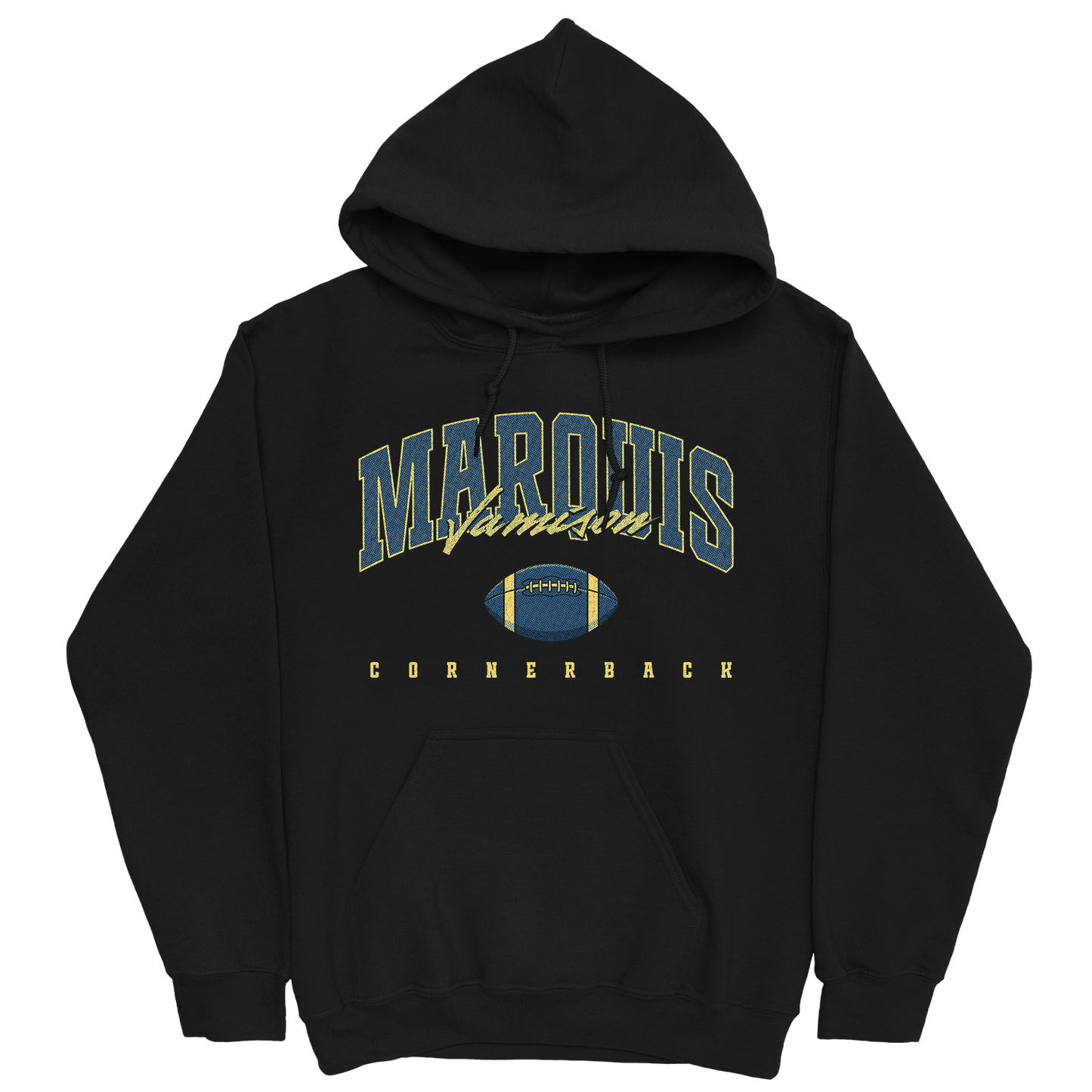 MARQUIS JAMISON FOOTBALL BLACK HOODIE