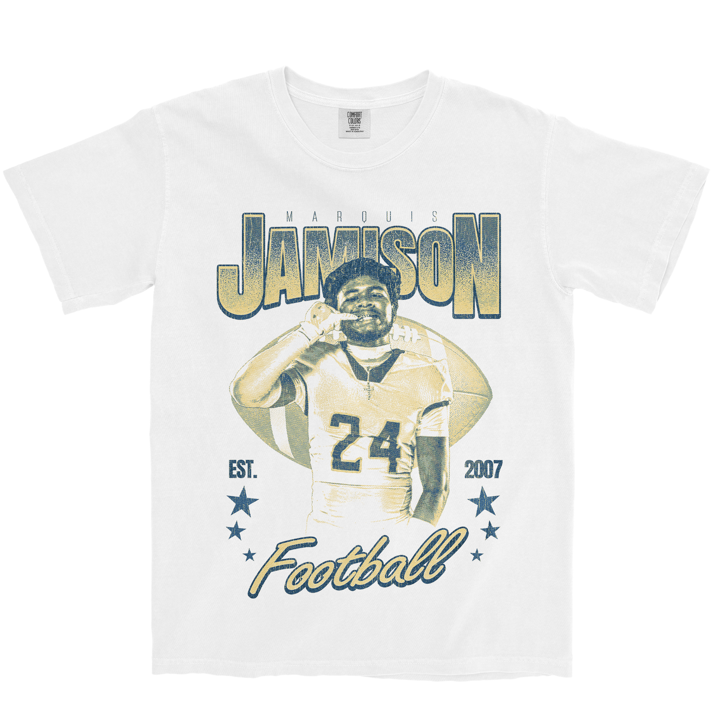 MARQUIS JAMISON RETRO WHITE TEE