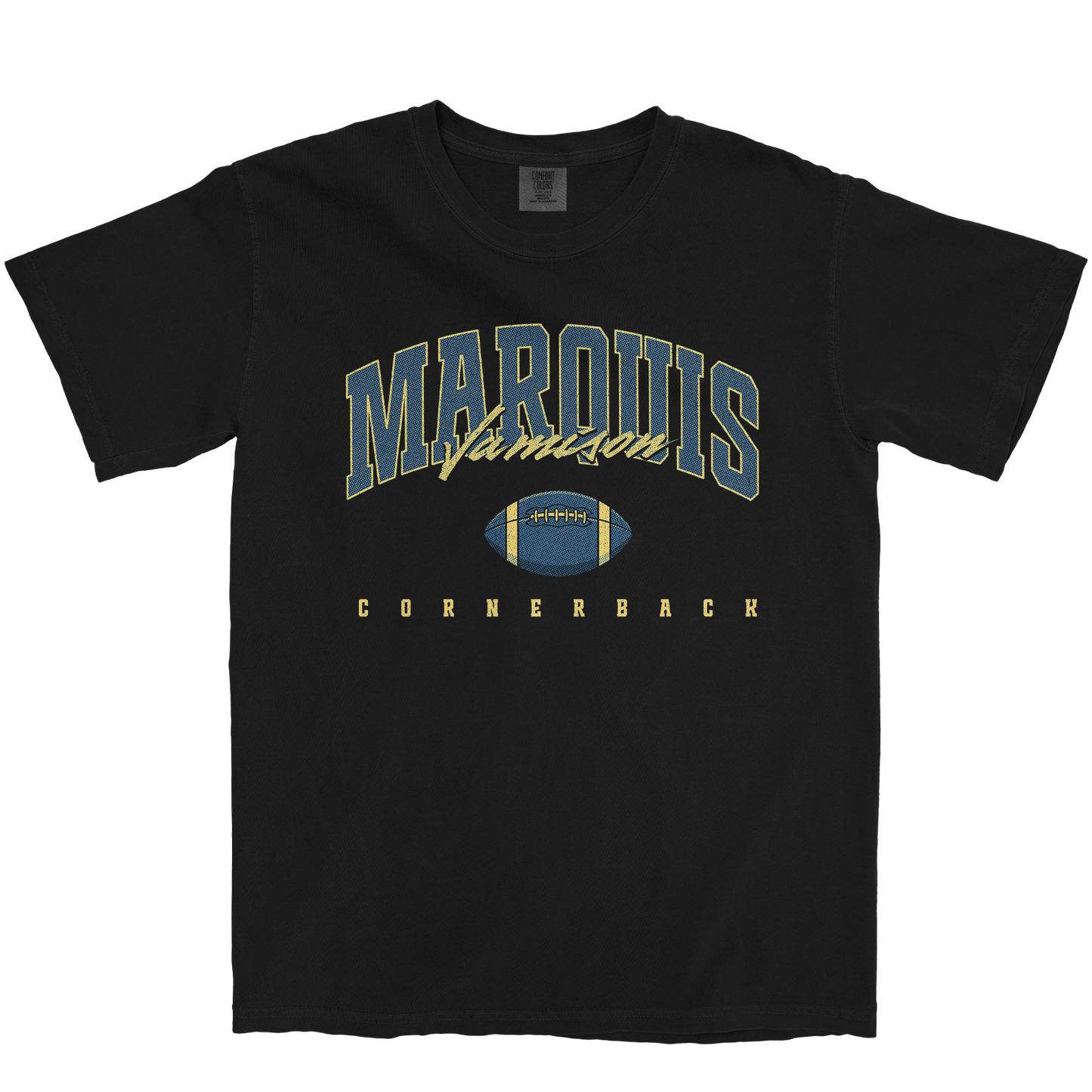 MARQUIS JAMISON FOOTBALL BLACK TEE
