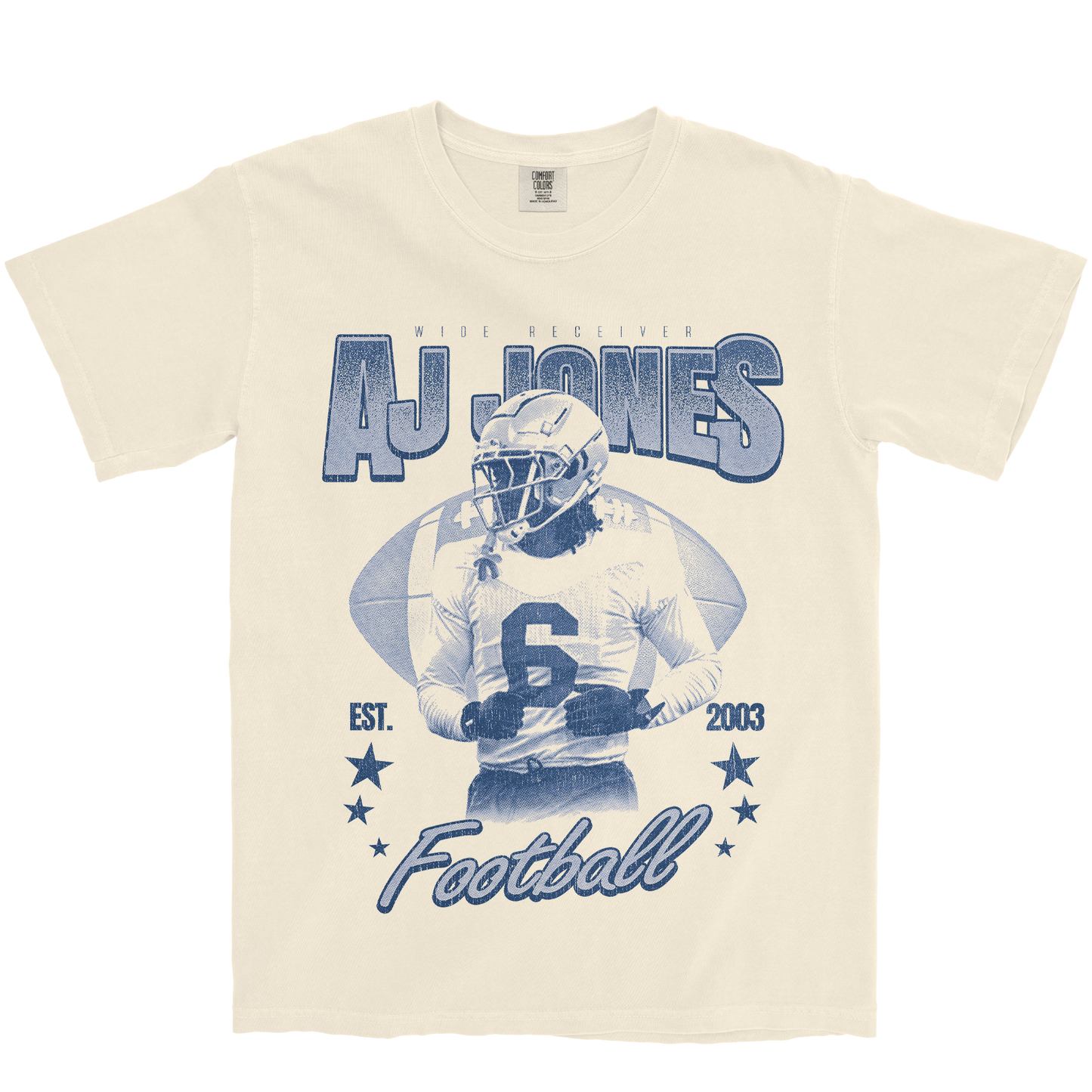 AJ JONES RETRO IVORY TEE