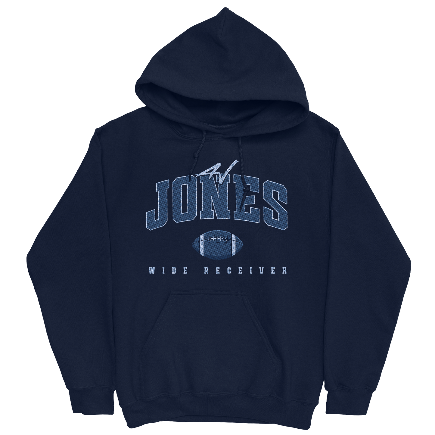 AJ JONES FOOTBALL NAVY HOODIE