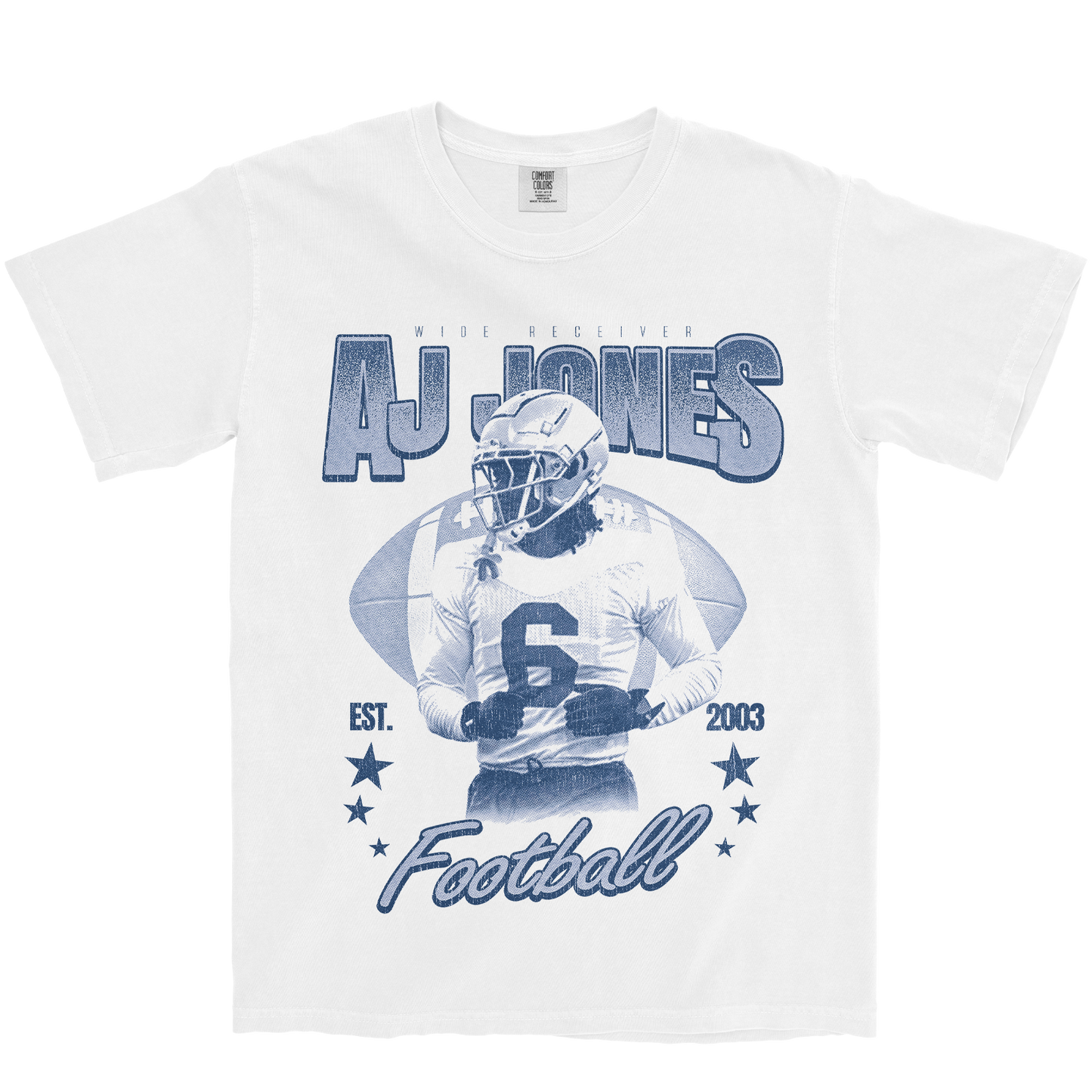 AJ JONES RETRO WHITE TEE
