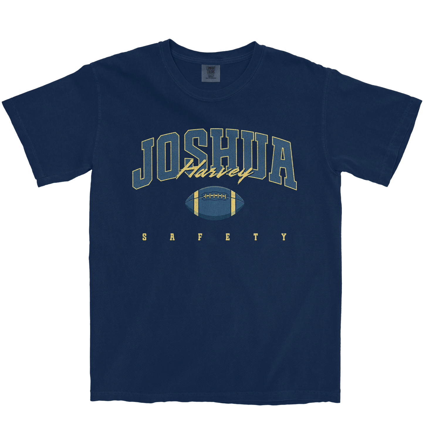 JOSHUA HARVEY FOOTBALL NAVY TEE