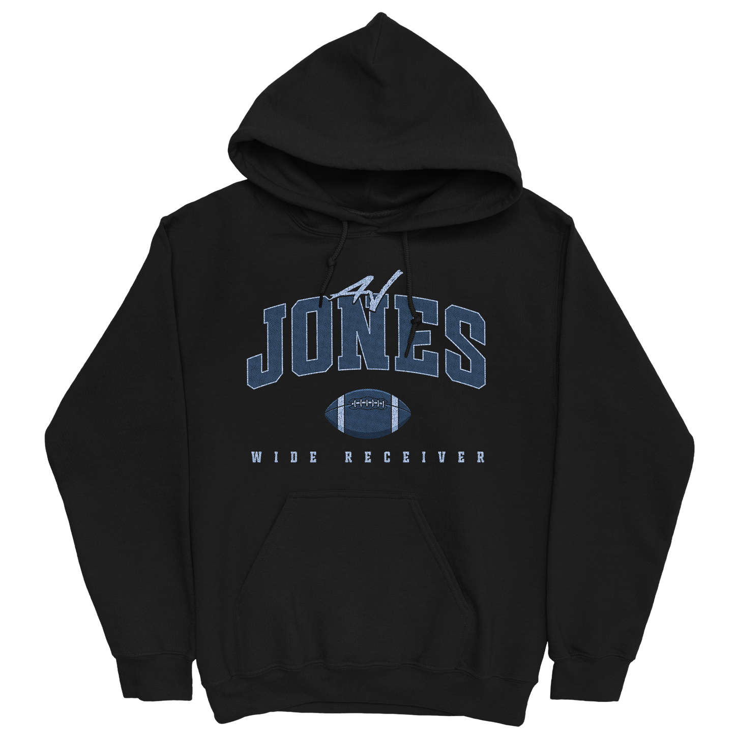 AJ JONES FOOTBALL BLACK HOODIE