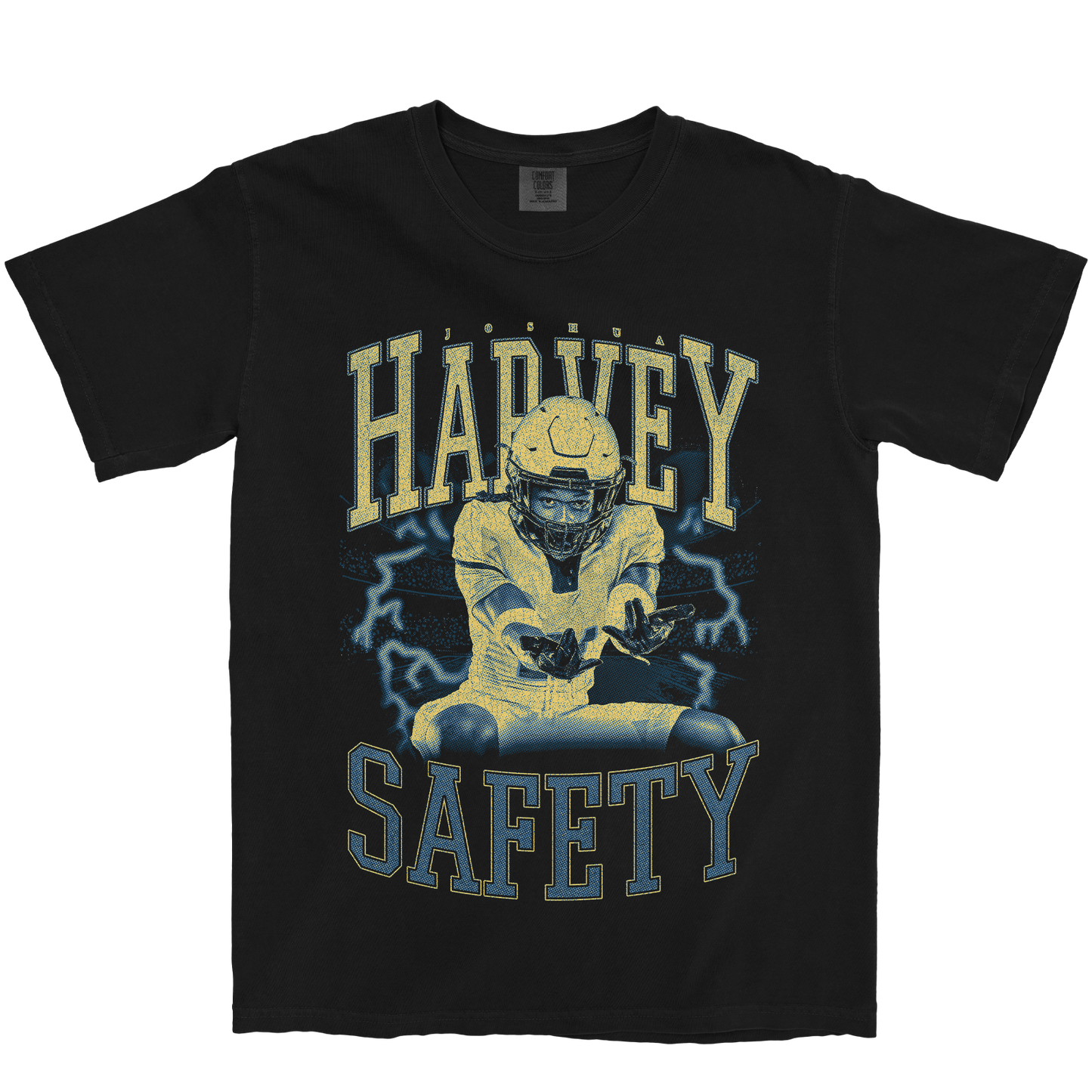 JOSHUA HARVEY VINTAGE BLACK TEE