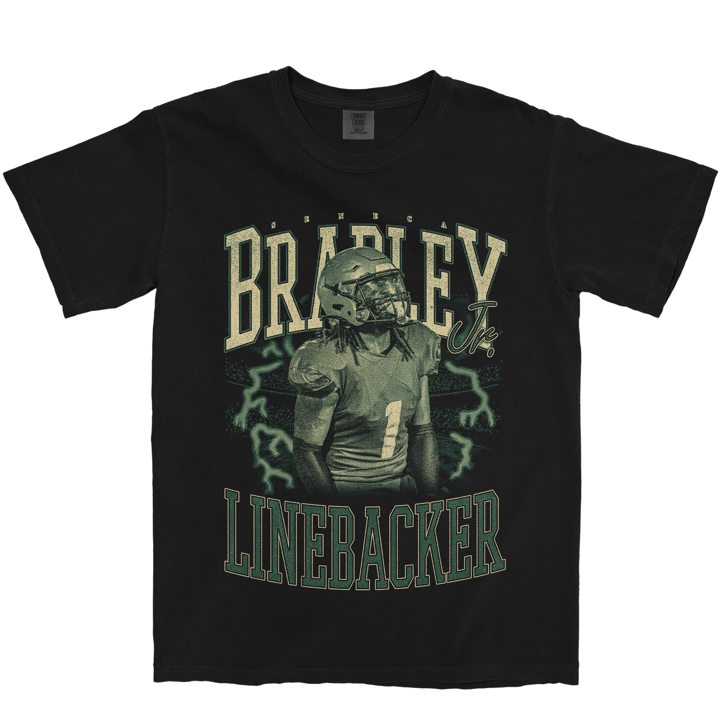 SENECA BRADLEY JR. VINTAGE BLACK TEE