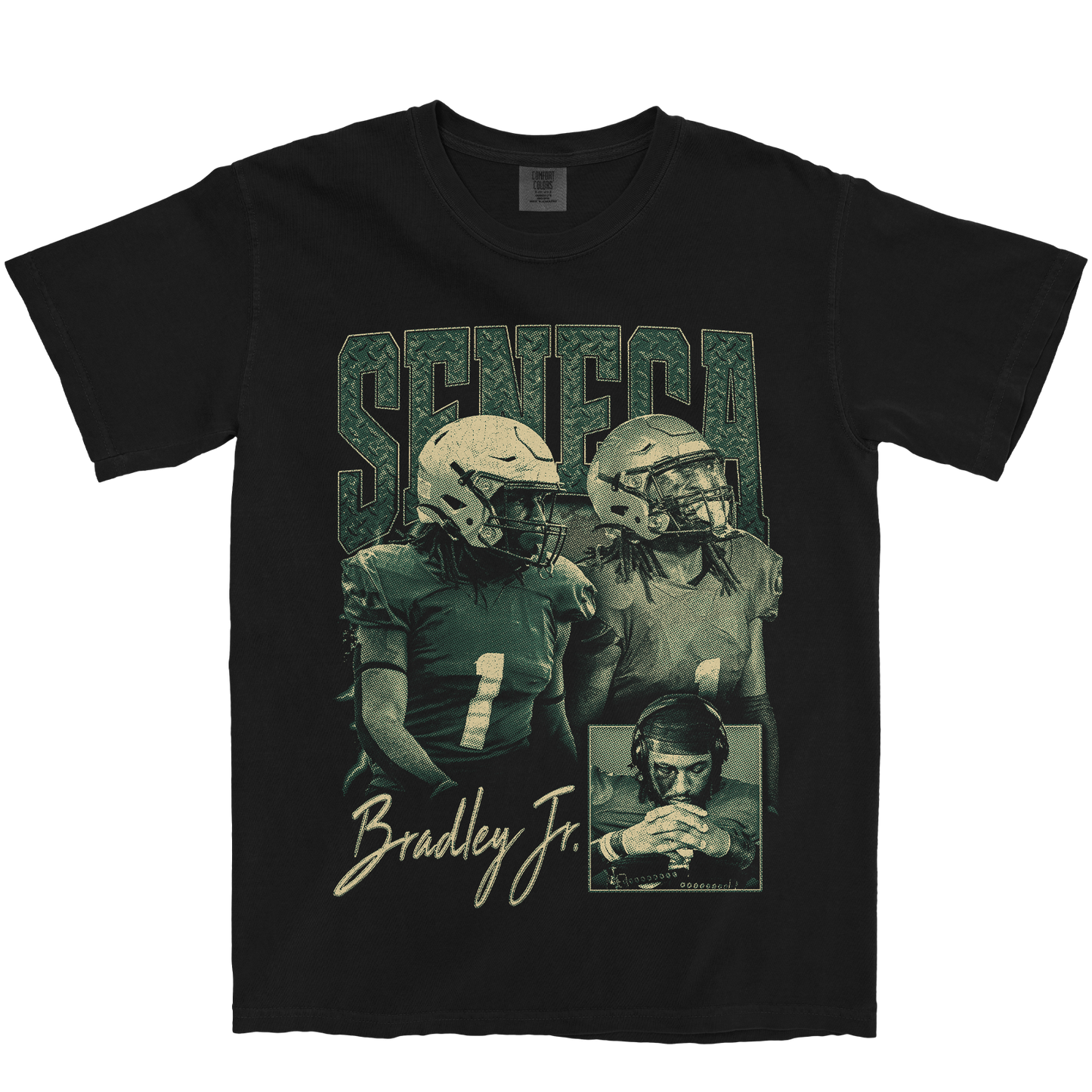SENECA BRADLEY JR. GRAPHIC BLACK TEE