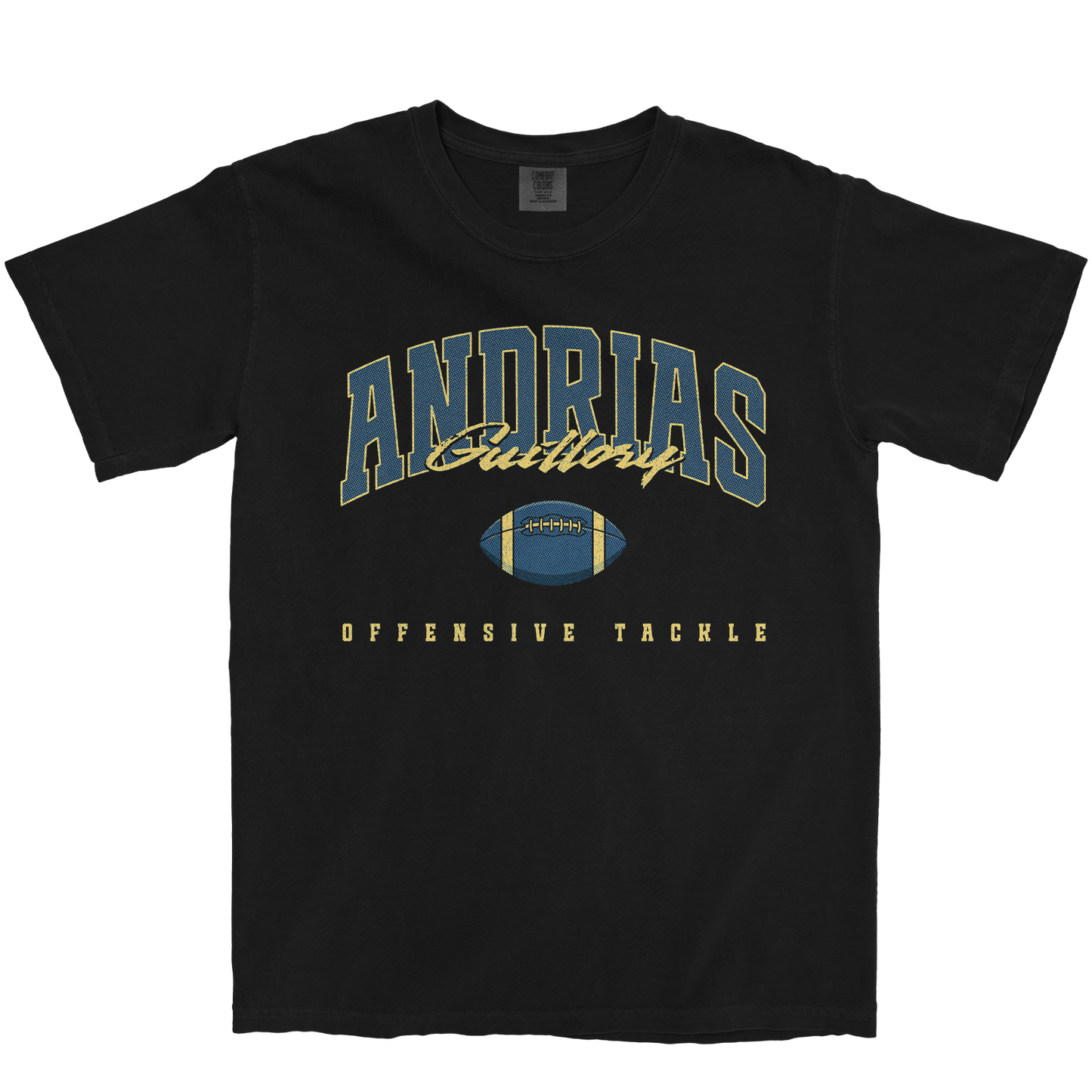 ANDRIAS GUILLORY FOOTBALL BLACK TEE