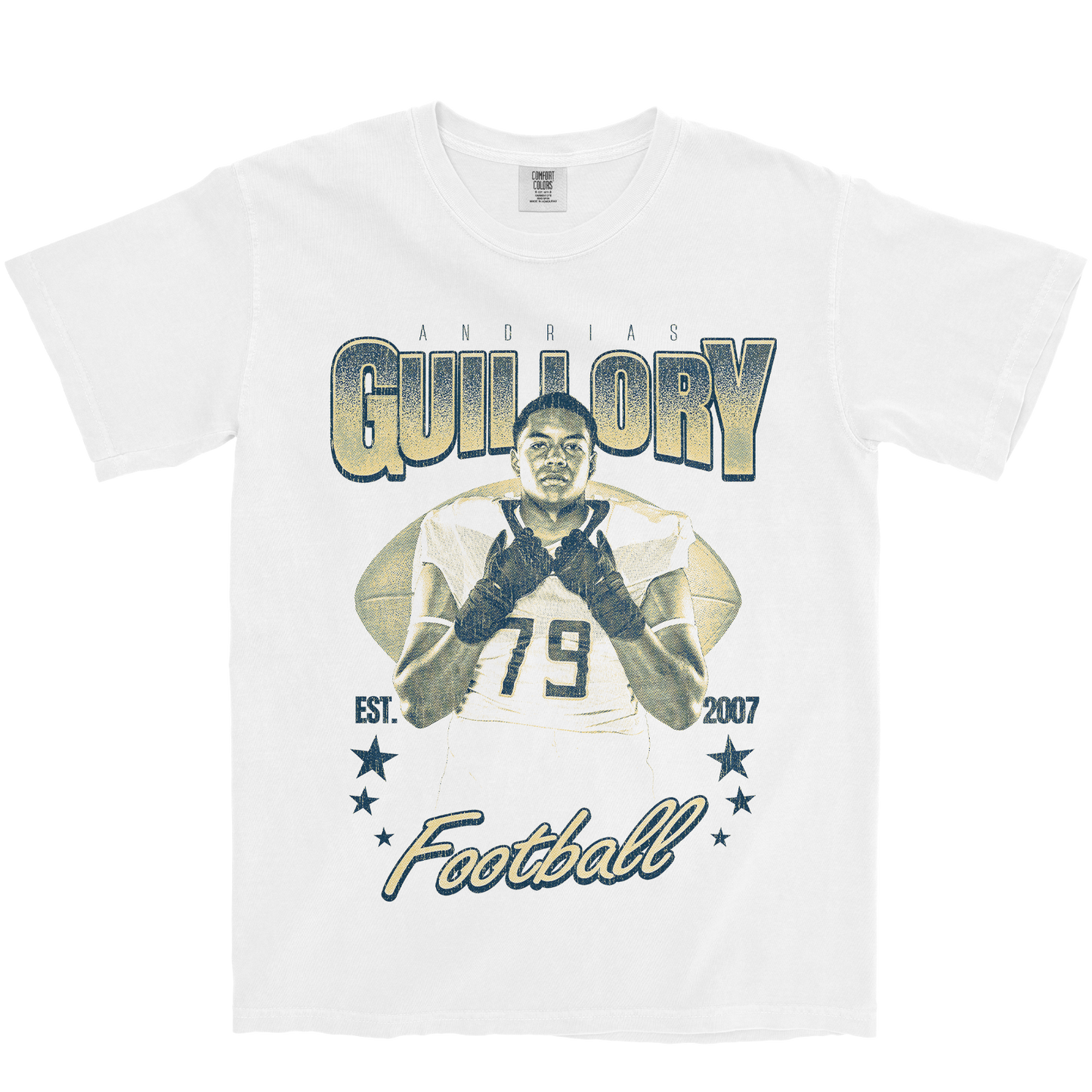 ANDRIAS GUILLORY RETRO WHITE TEE
