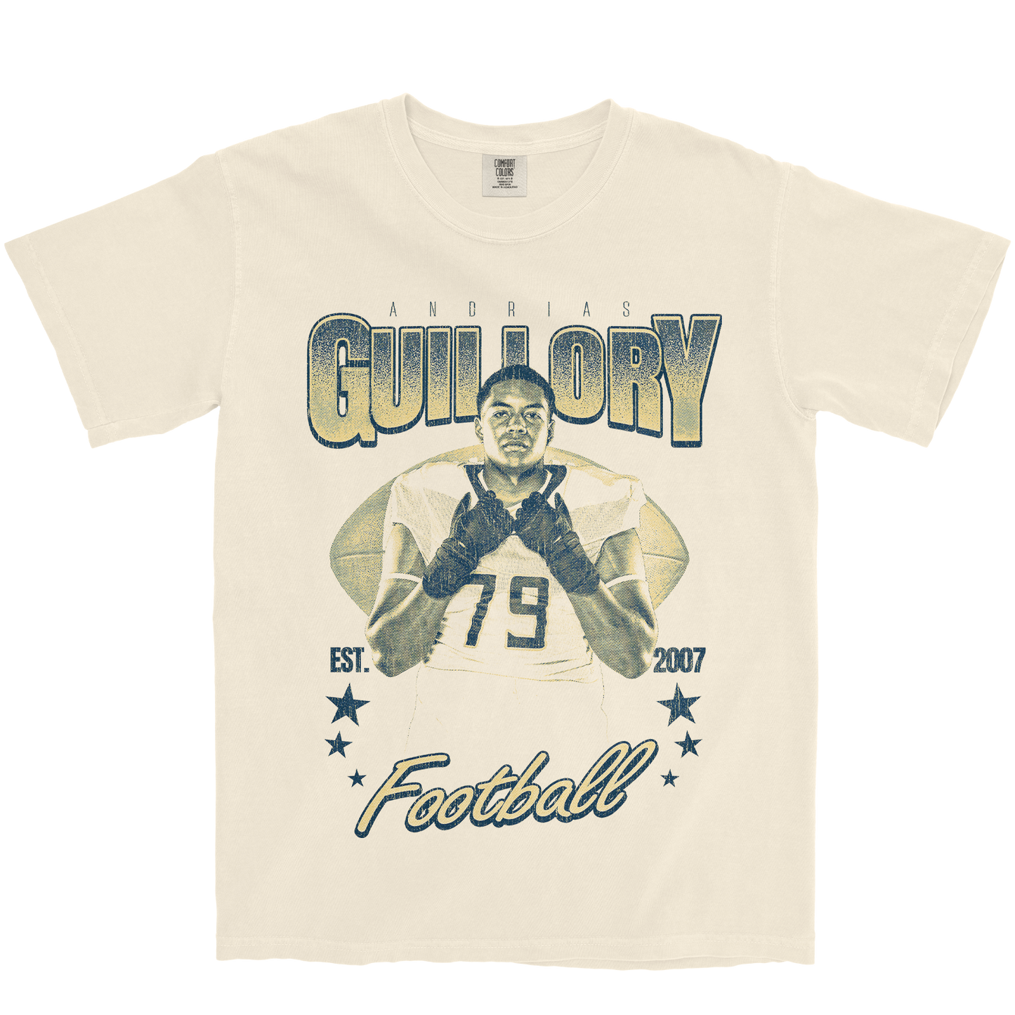 ANDRIAS GUILLORY RETRO IVORY TEE