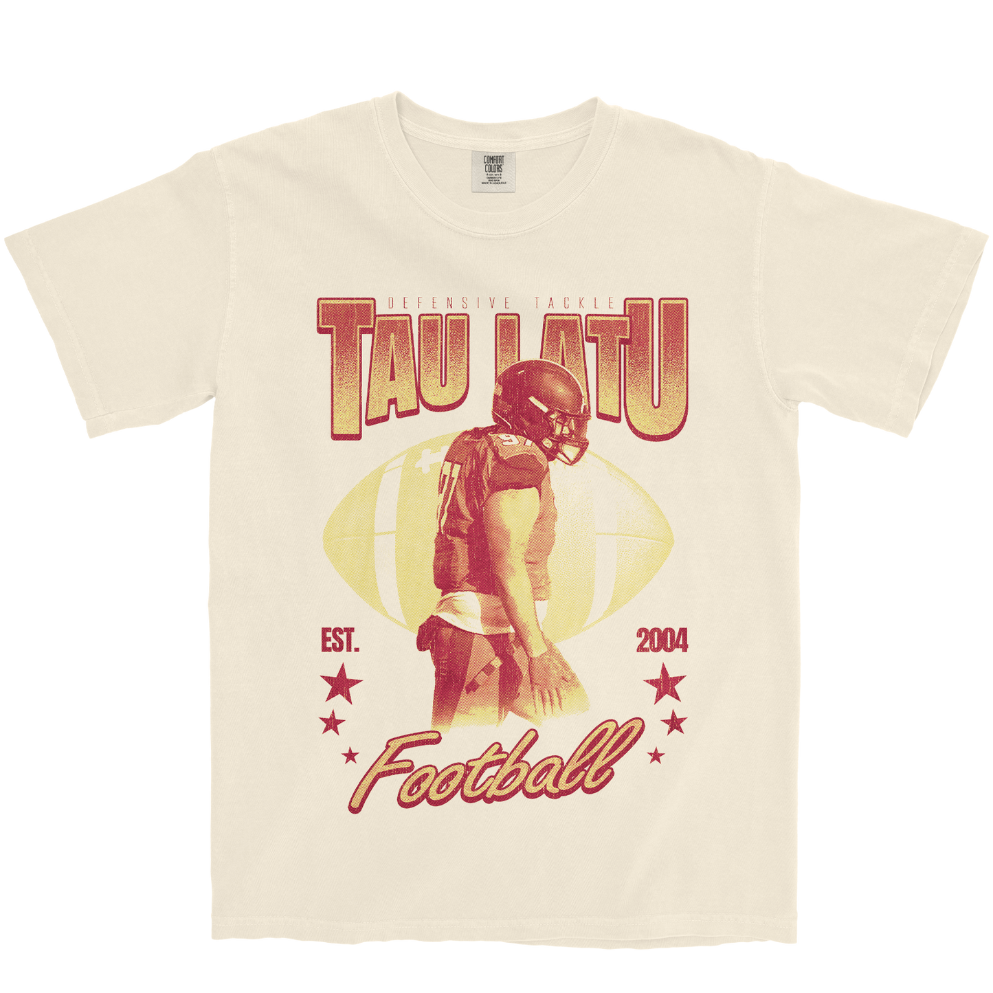 TAU LATU RETRO IVORY TEE