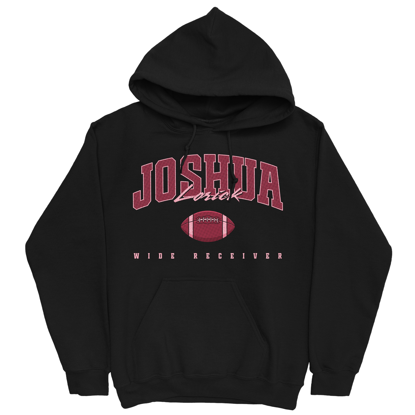 JOSHUA LORICK FOOTBALL BLACK HOODIE