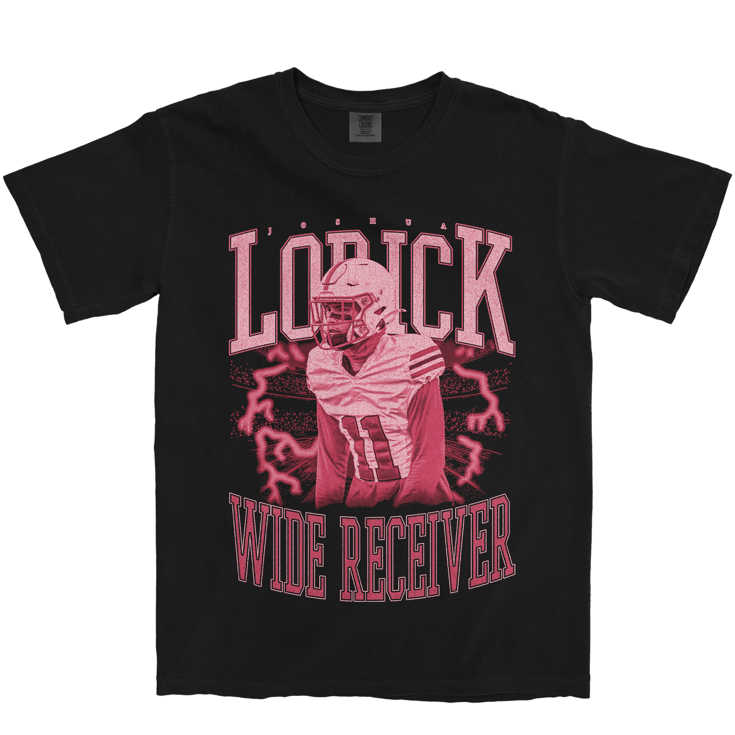 JOSHUA LORICK VINTAGE BLACK TEE