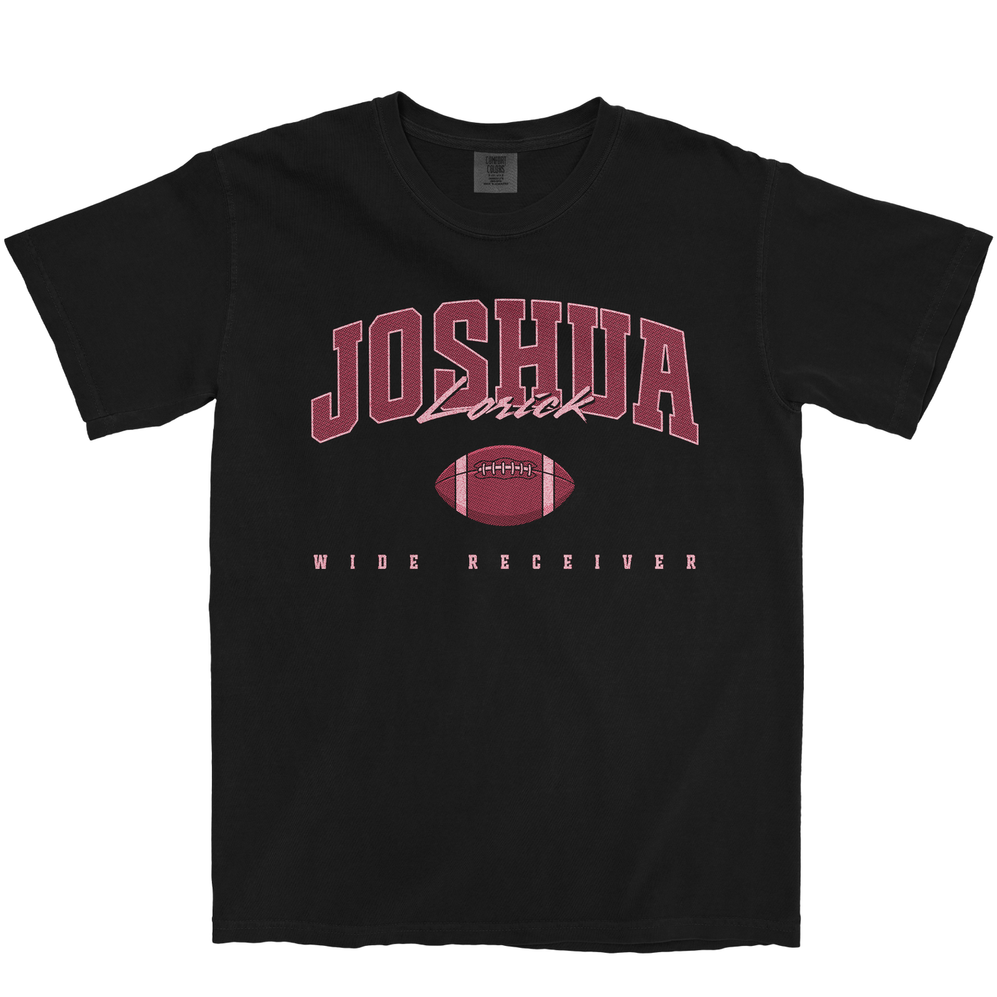 JOSHUA LORICK FOOTBALL BLACK TEE