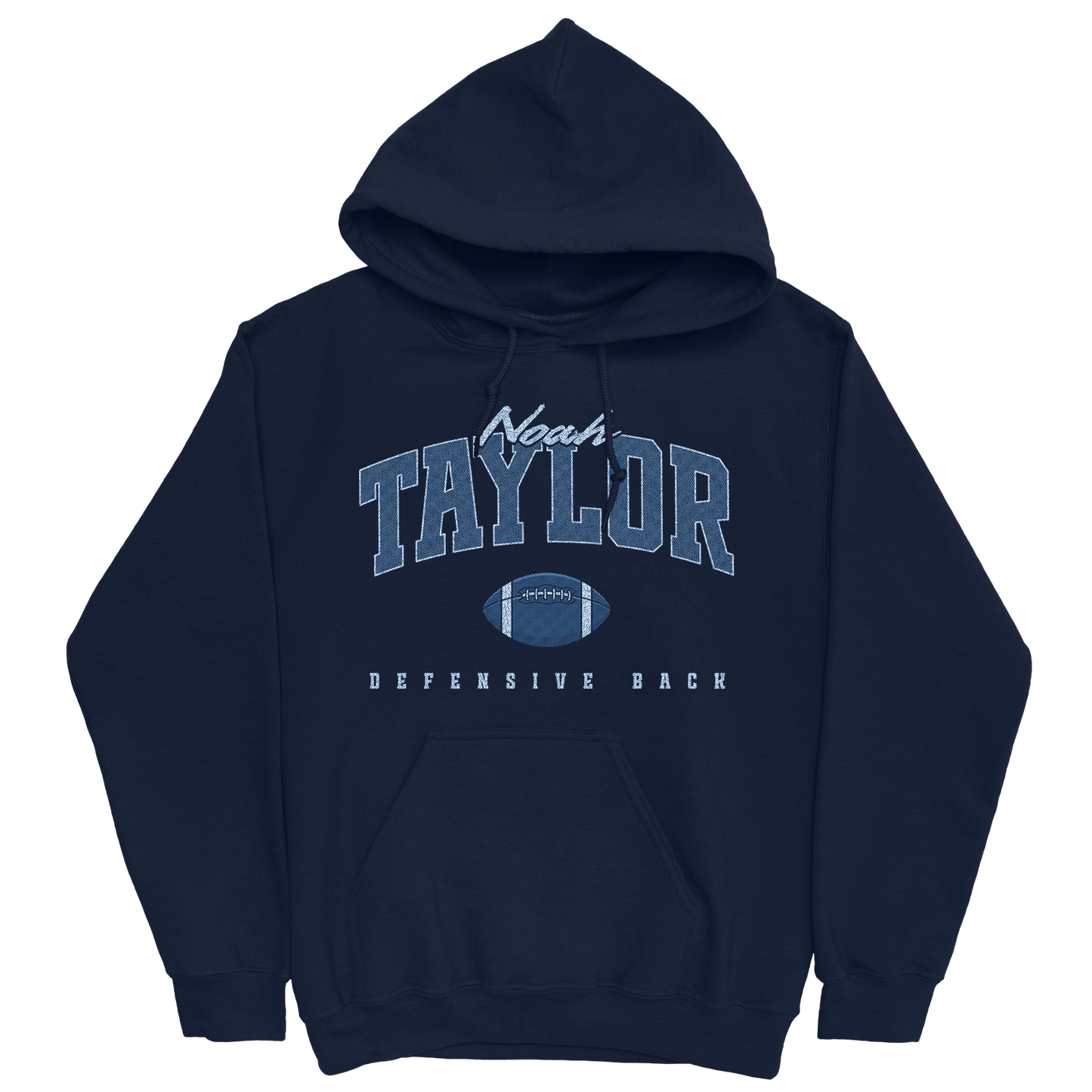 NOAH TAYLOR FOOTBALL NAVY HOODIE