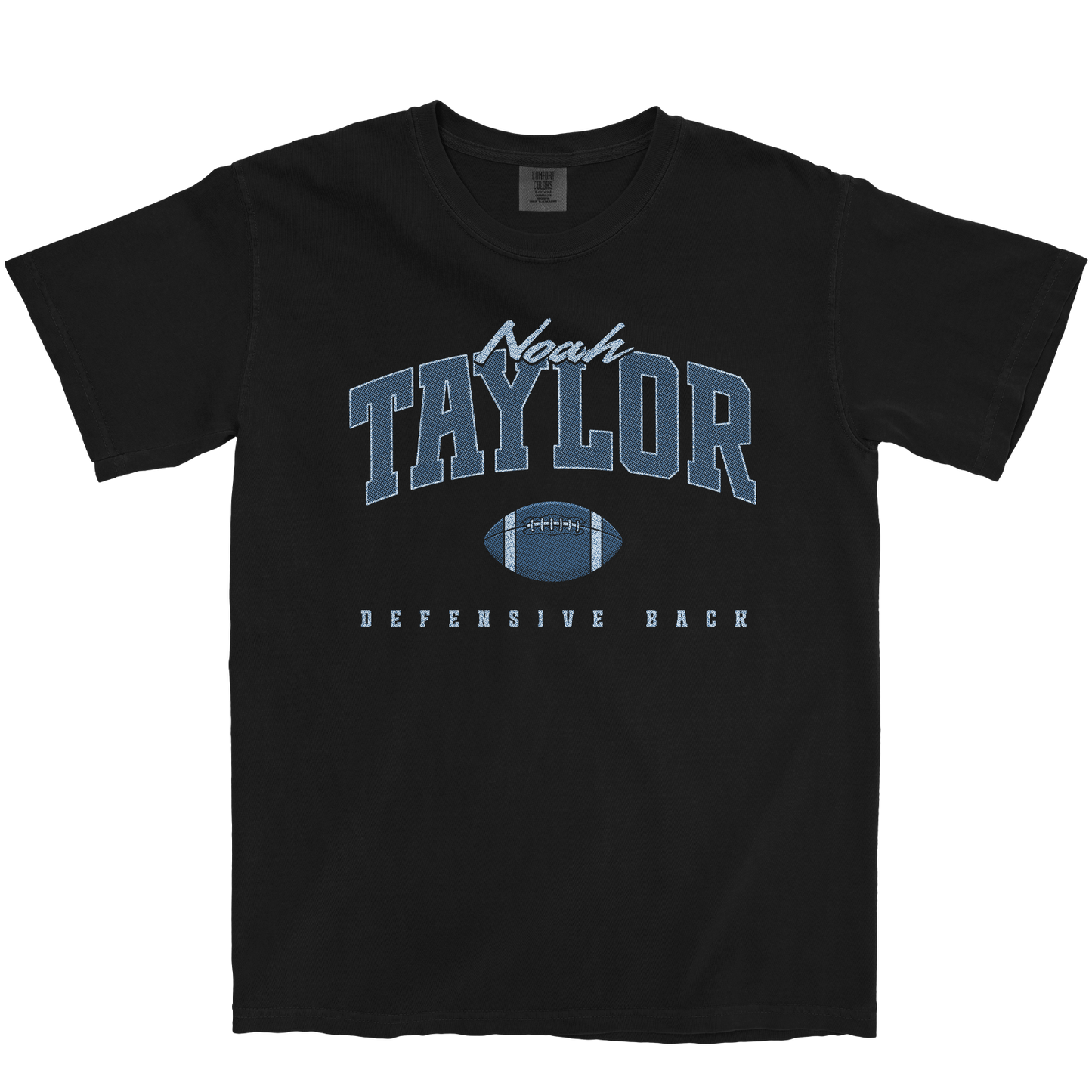 NOAH TAYLOR FOOTBALL BLACK TEE