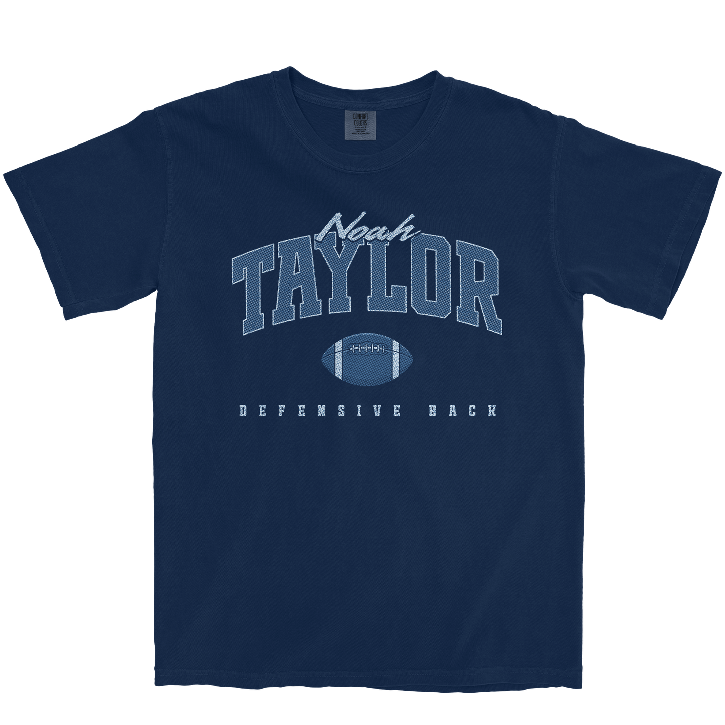 NOAH TAYLOR FOOTBALL NAVY TEE