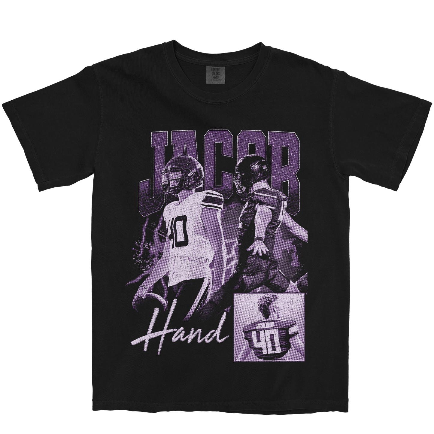 JACOB HAND GRAPHIC BLACK TEE