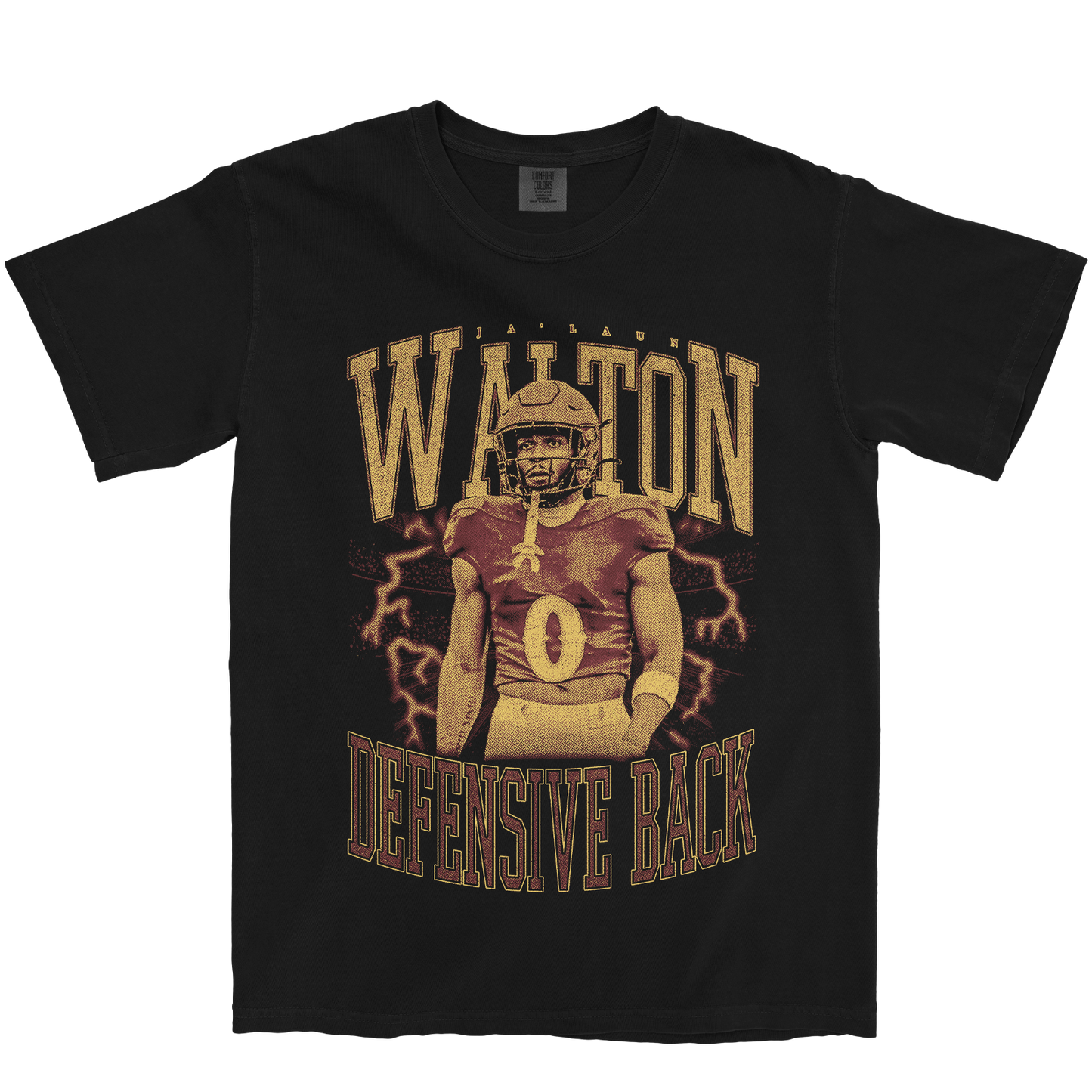 JA'LAUN WALTON VINTAGE BLACK TEE