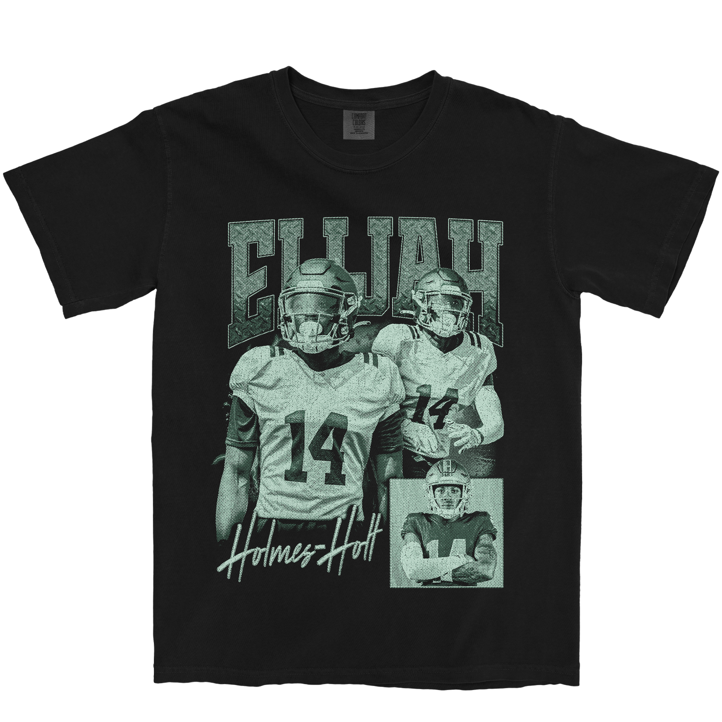 ELIJAH HOLMES-HOLT GRAPHIC BLACK TEE