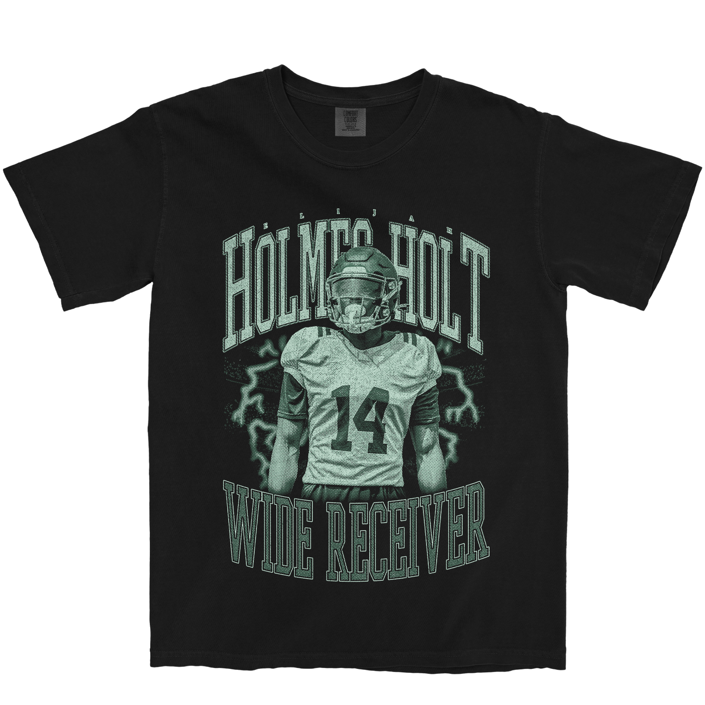 ELIJAH HOLMES-HOLT VINTAGE BLACK TEE