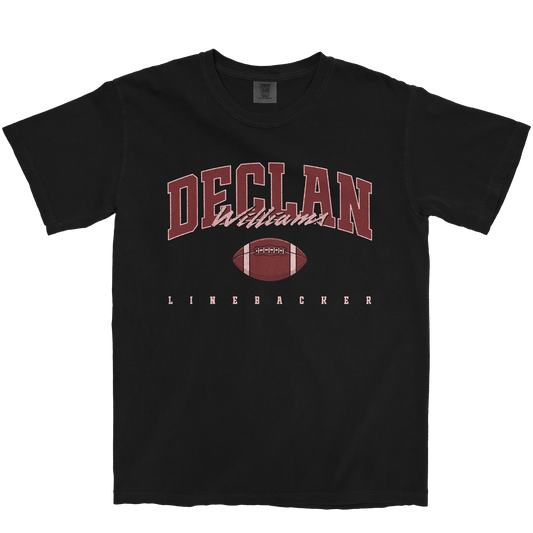 DECLAN WILLIAMS FOOTBALL BLACK TEE