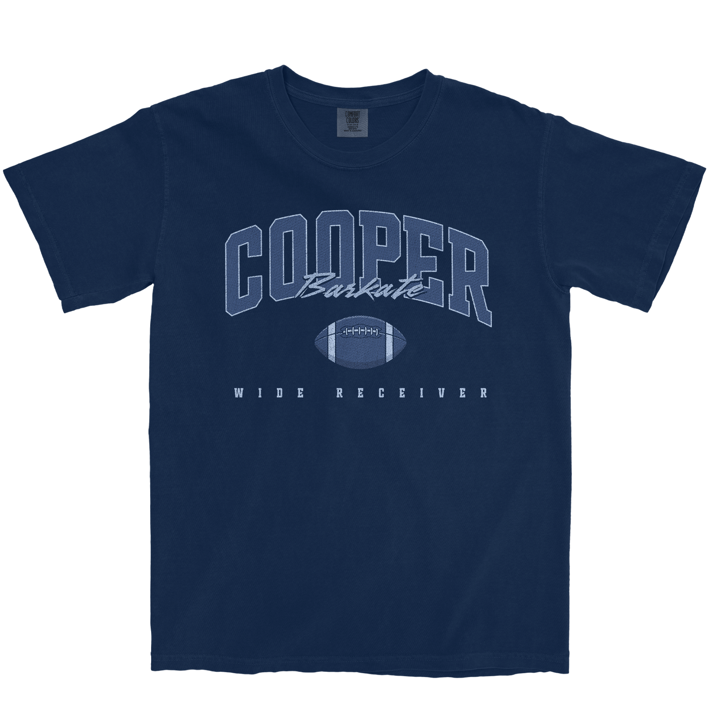 COOPER BARKATE FOOTBALL NAVY TEE