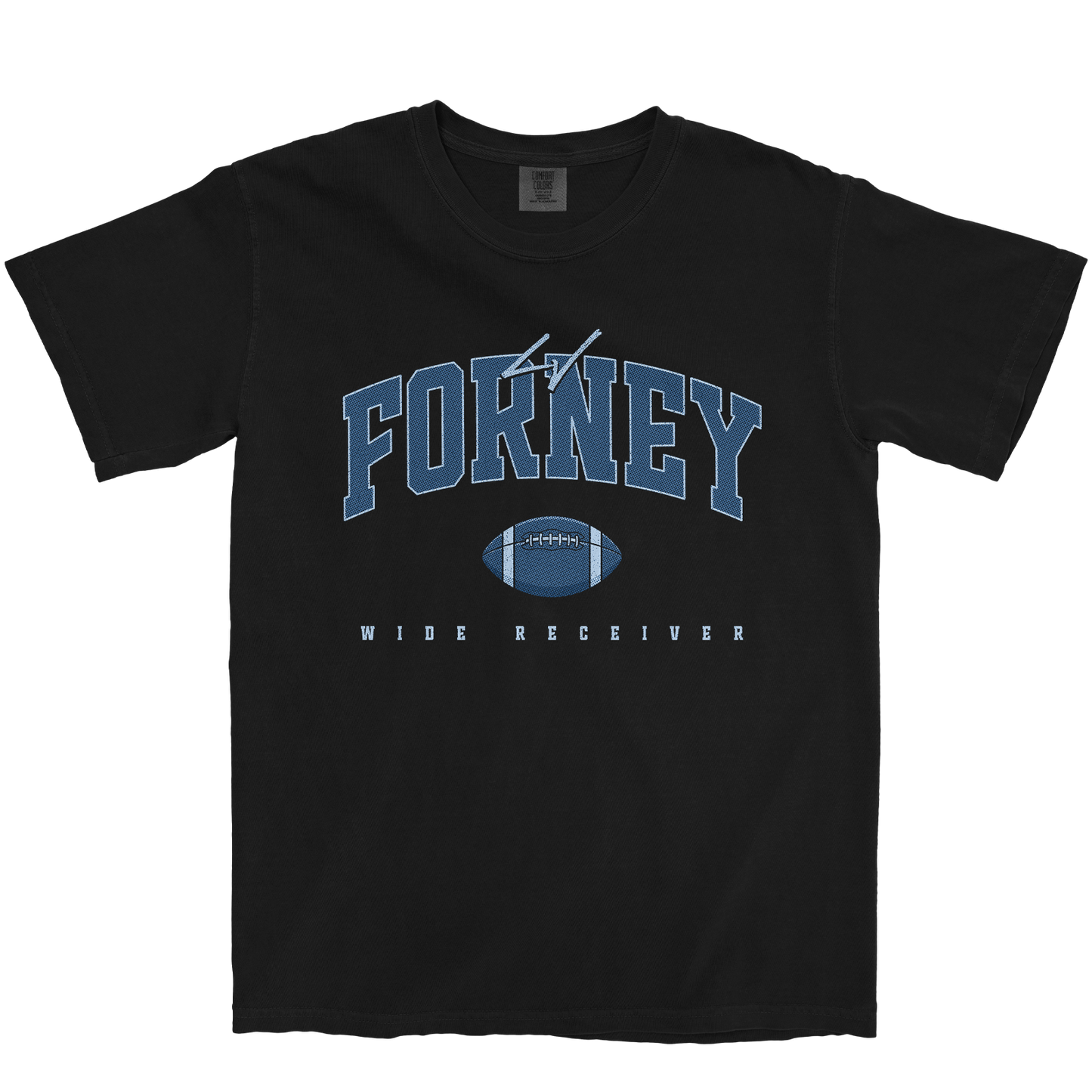LJ FORNEY FOOTBALL BLACK TEE