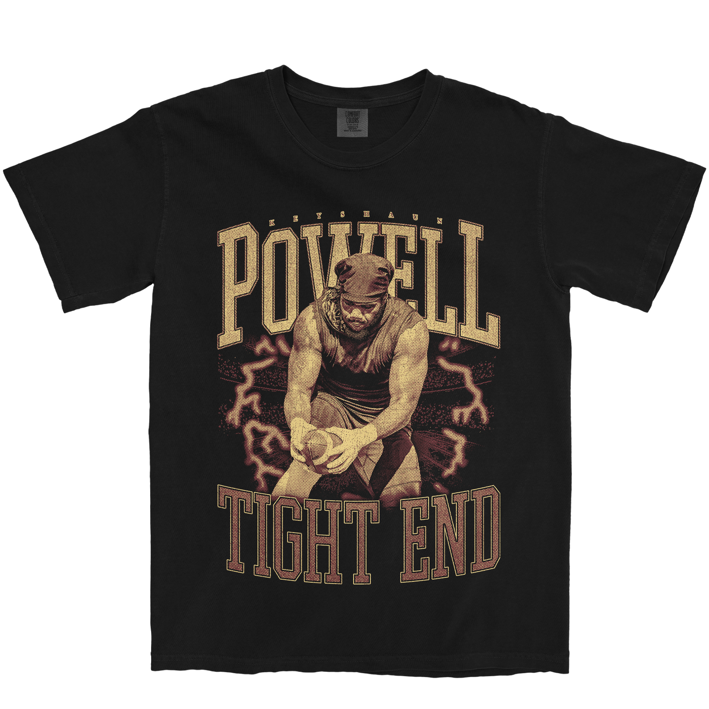 KEYSHAUN POWELL VINTAGE BLACK TEE